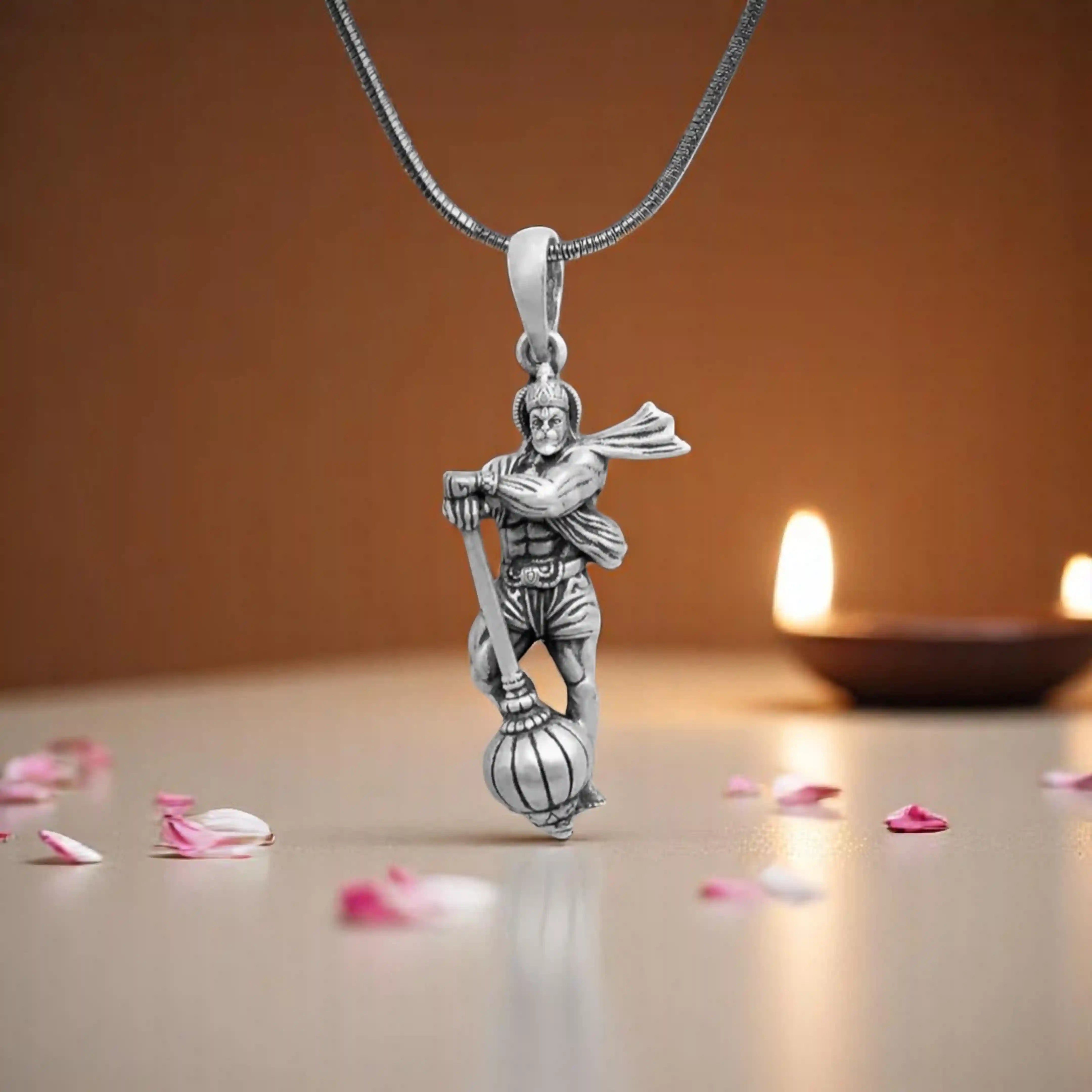 Bajrangbali Locket with Chain - Main Image