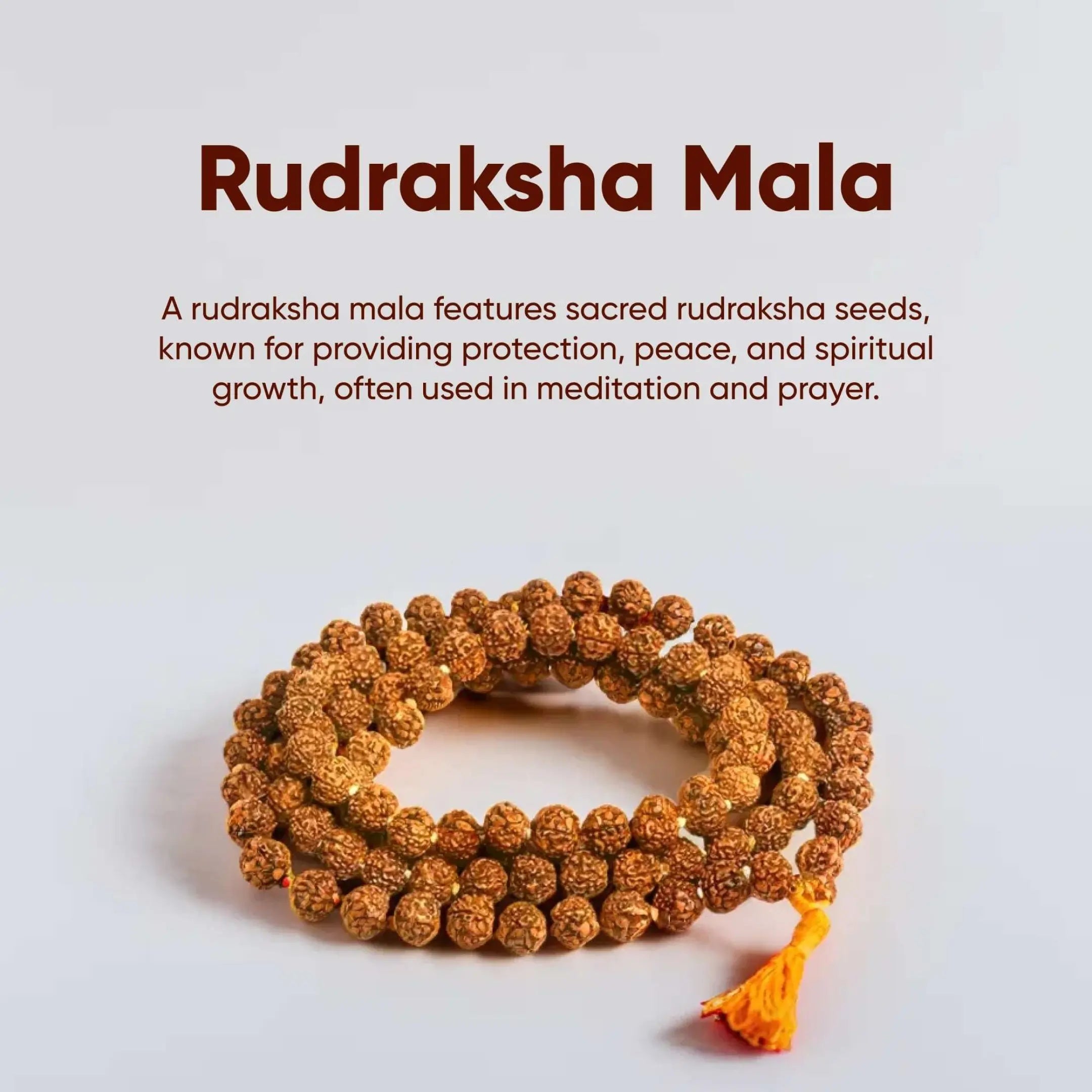 108 Pancha Mukhi Rudraksha Mala