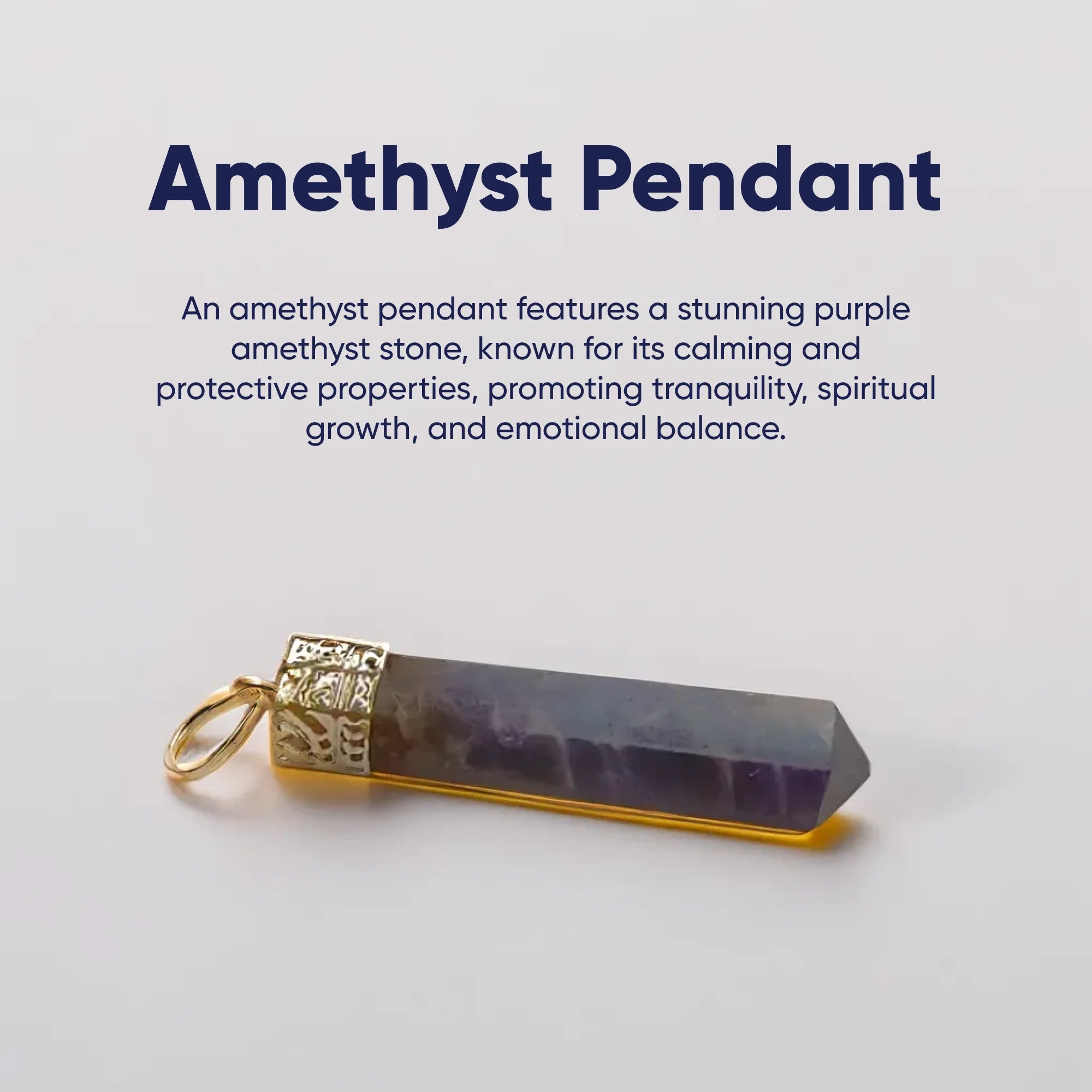 Amethyst Pendant Astromudra