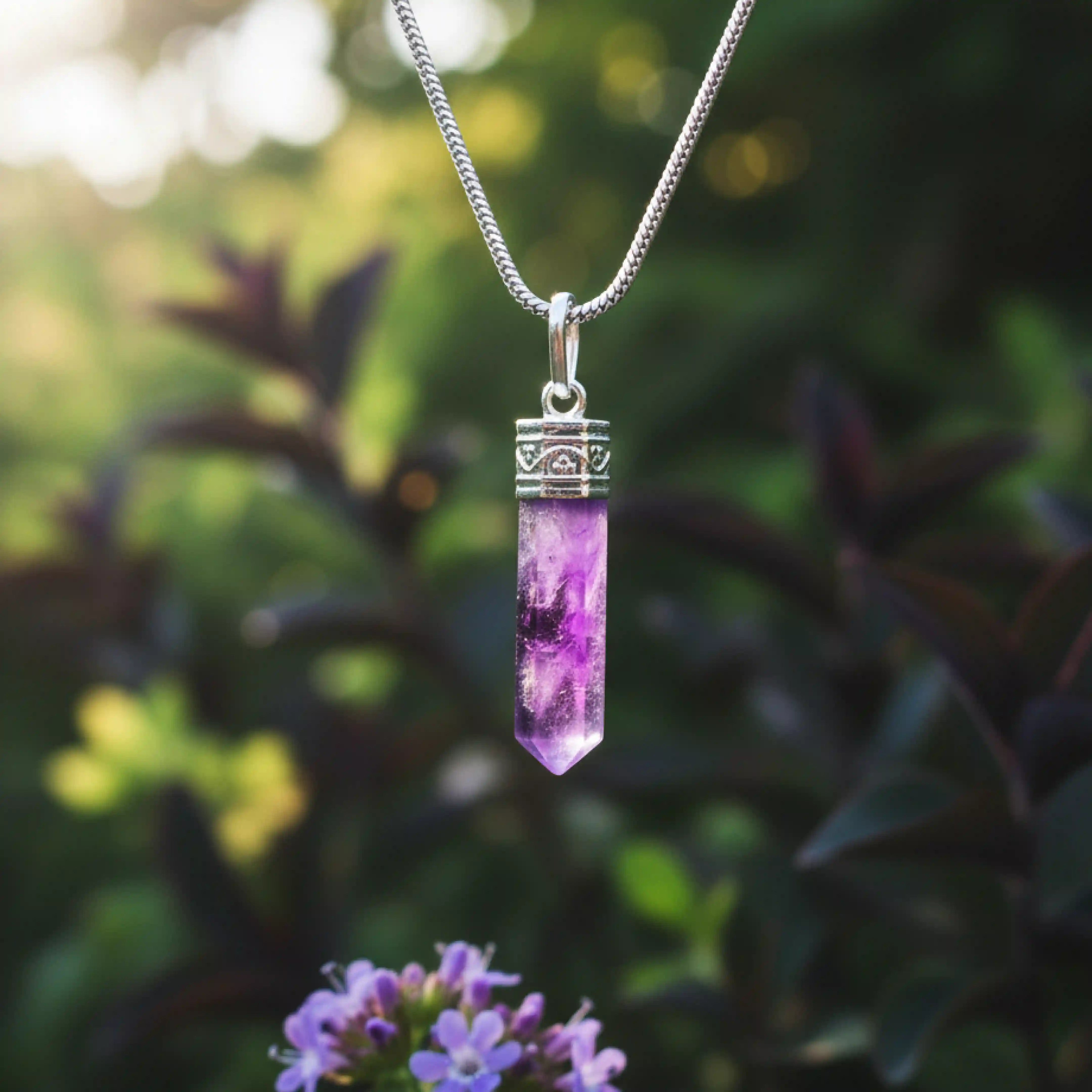 Amethyst Pendant (Without Chain)