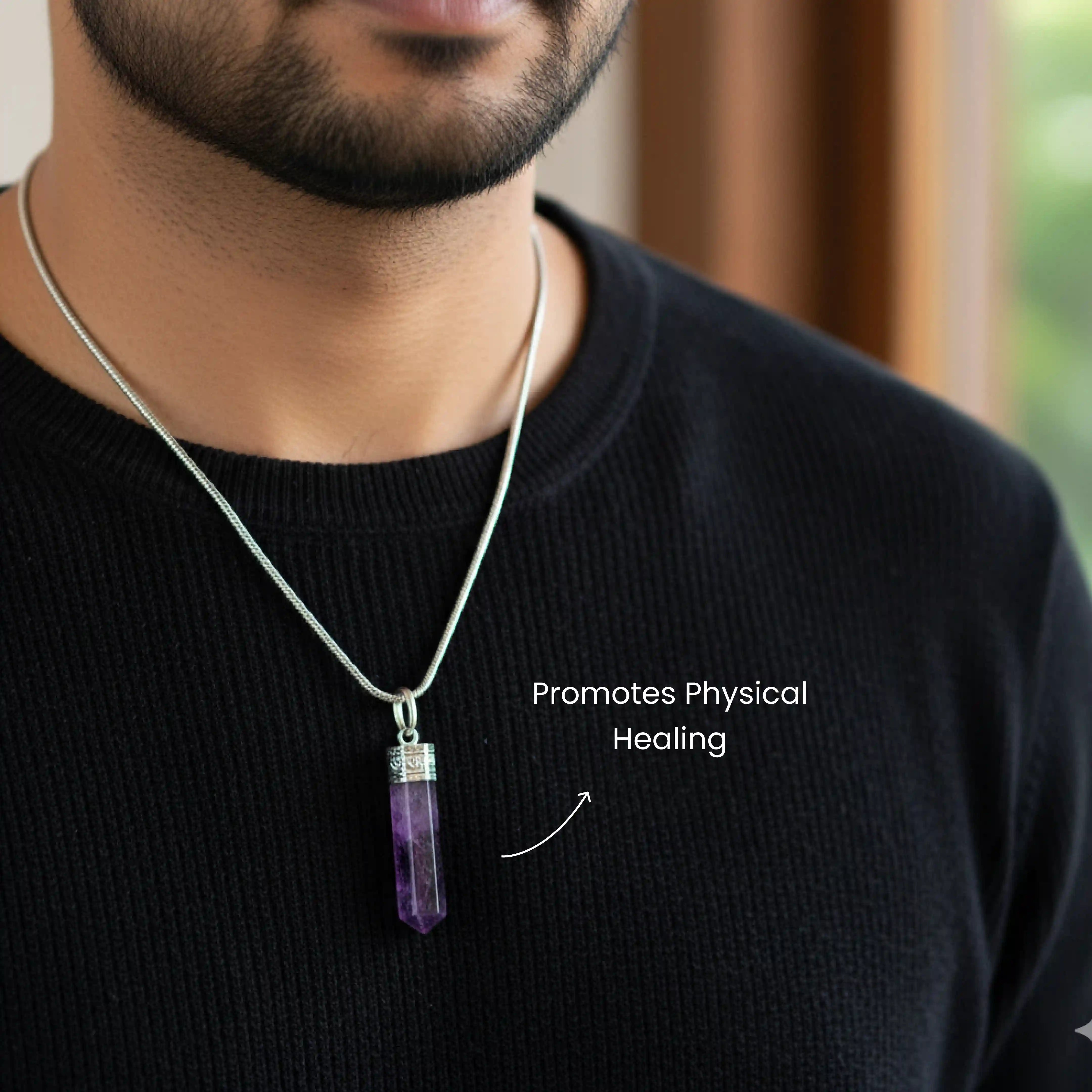 Amethyst Pendant (Without Chain)