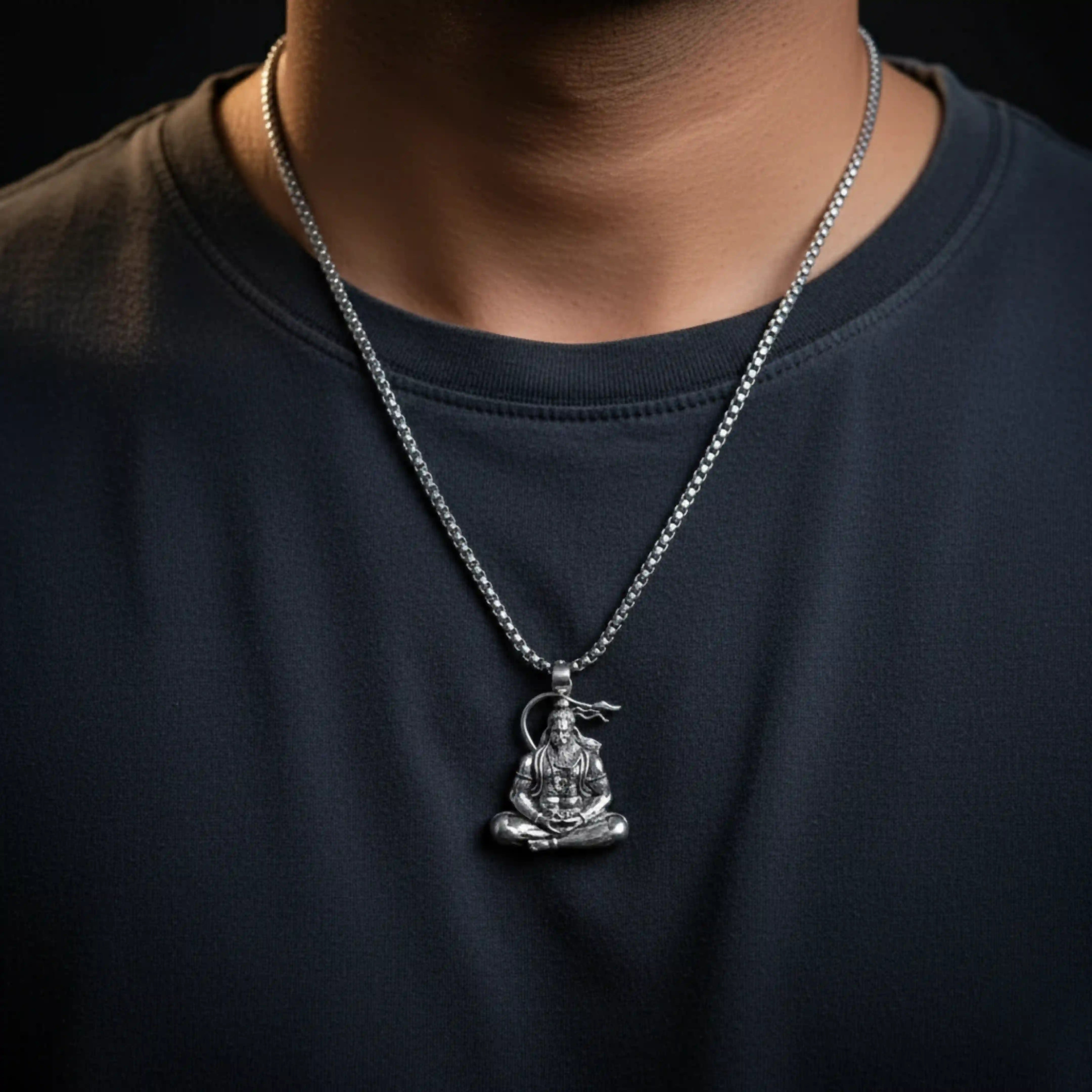 Anjaneya Locket with Chain