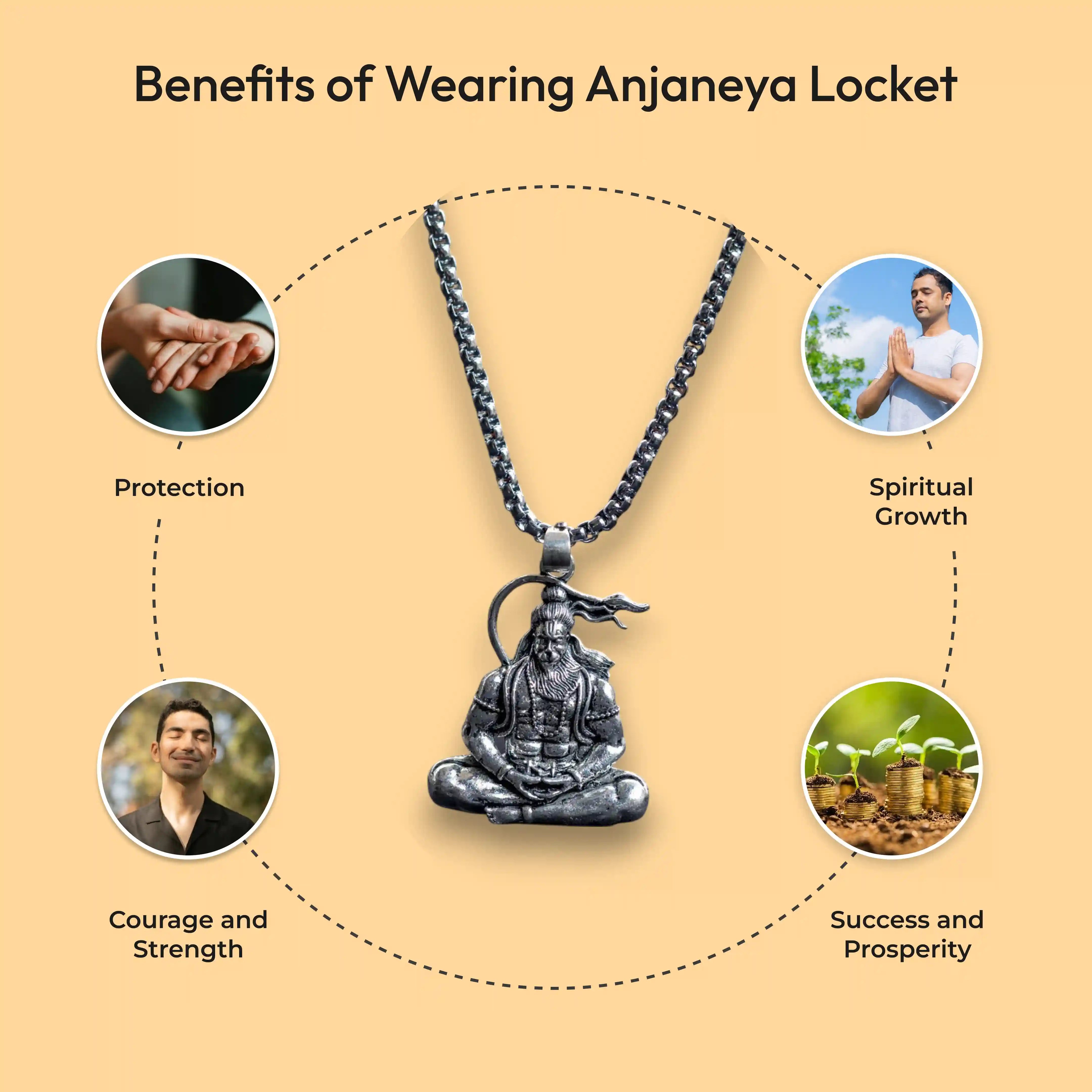 Anjaneya Locket with Chain