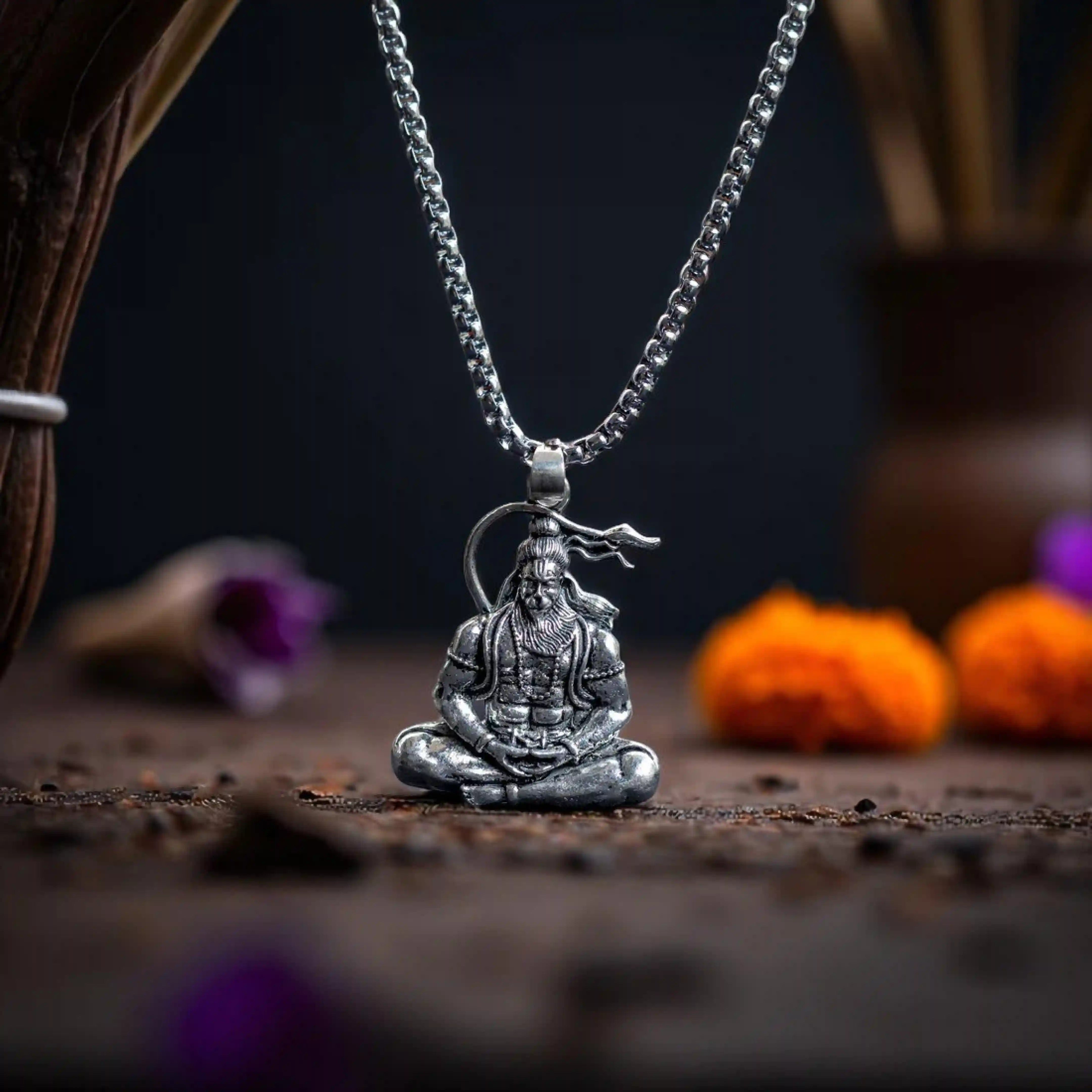 Anjaneya Locket with Chain