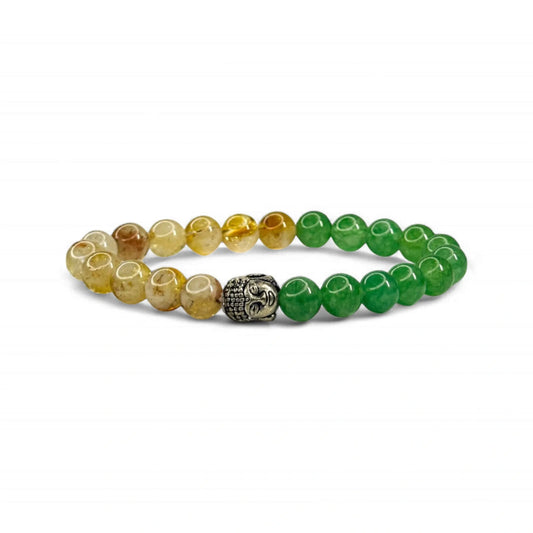 Career Success Bracelet | Citrine and Green Aventurine Bracelet