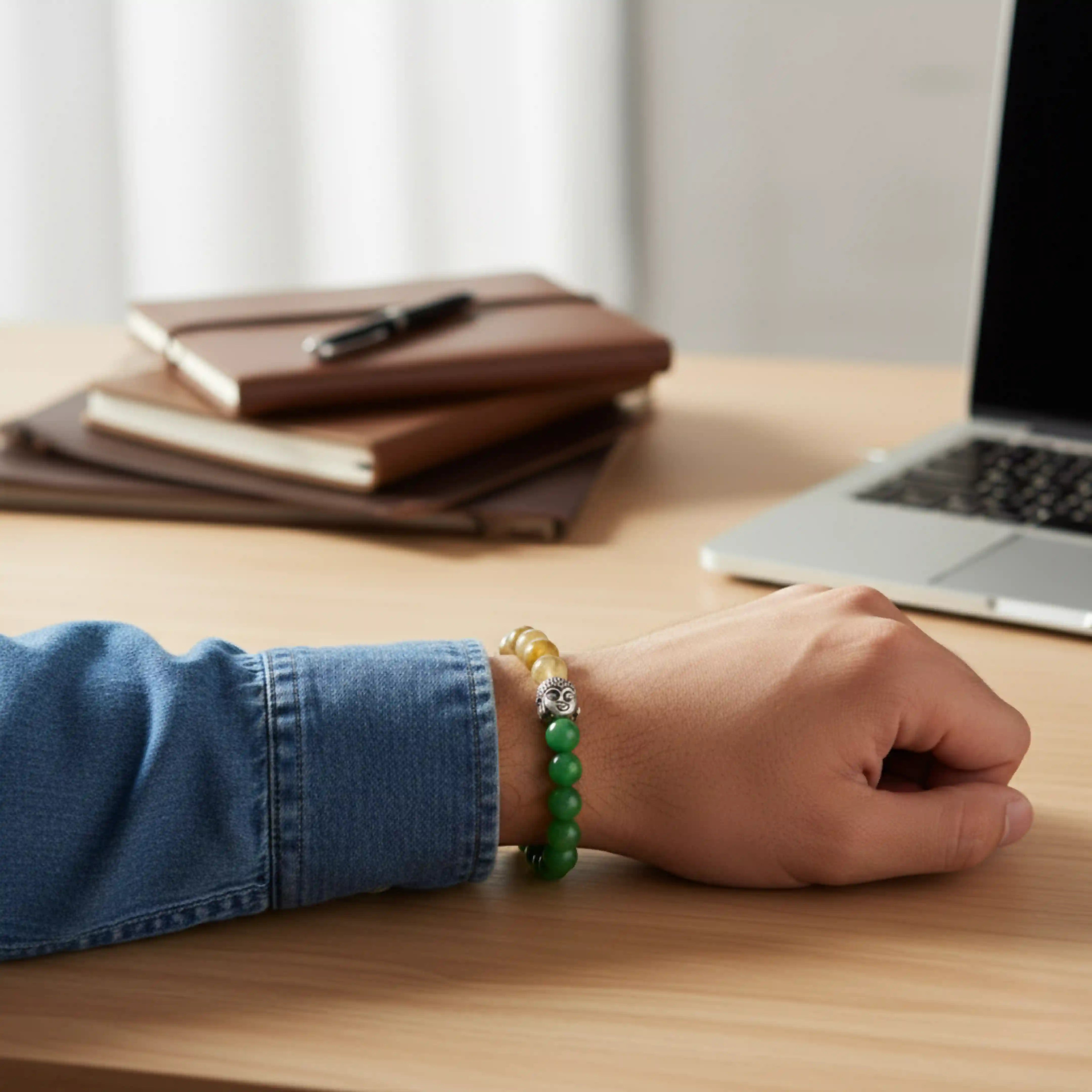 Career Success Bracelet - Citrine and Green Aventurine Bracelet