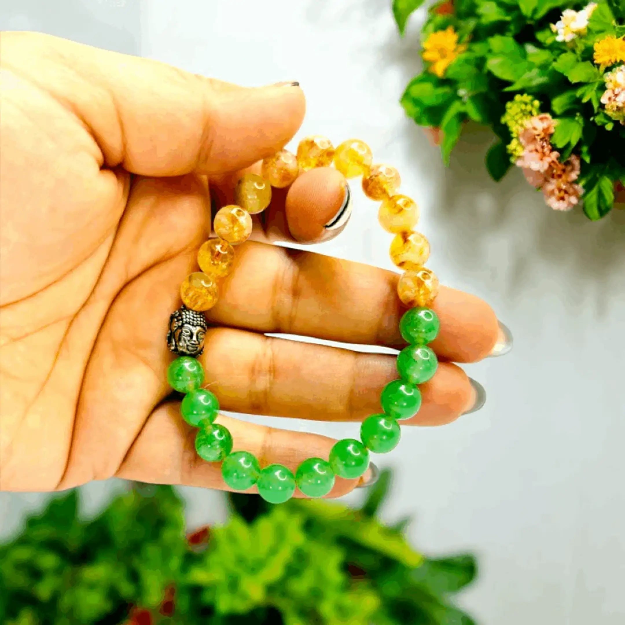 Career Success Bracelet | Citrine and Green Aventurine Bracelet