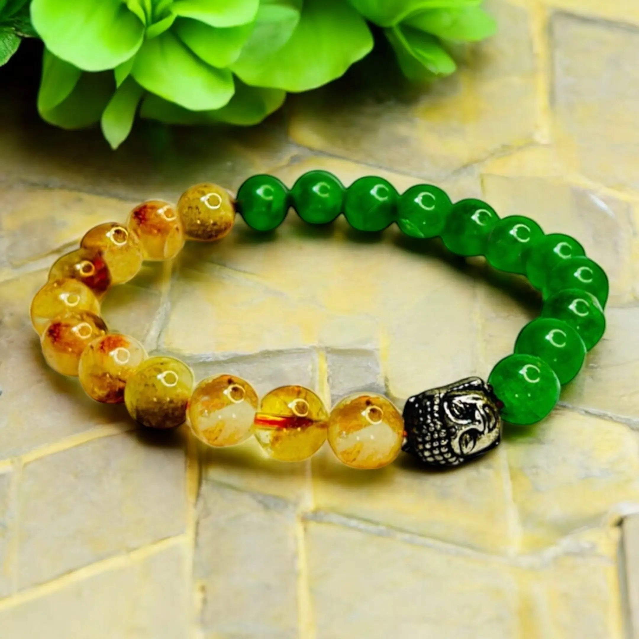 Career Success Bracelet | Citrine and Green Aventurine Bracelet