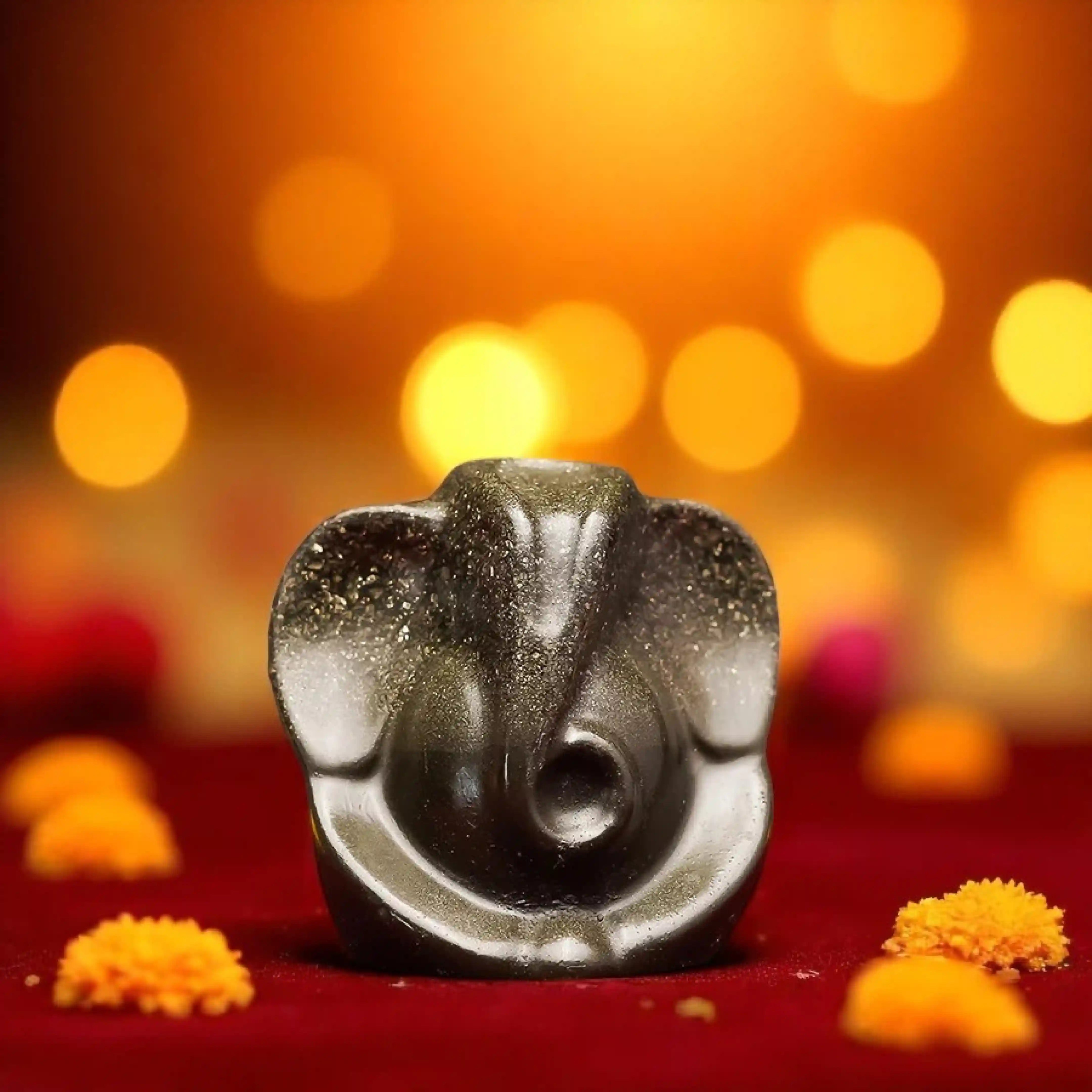 Ganesh Murti Idol - Pyrite