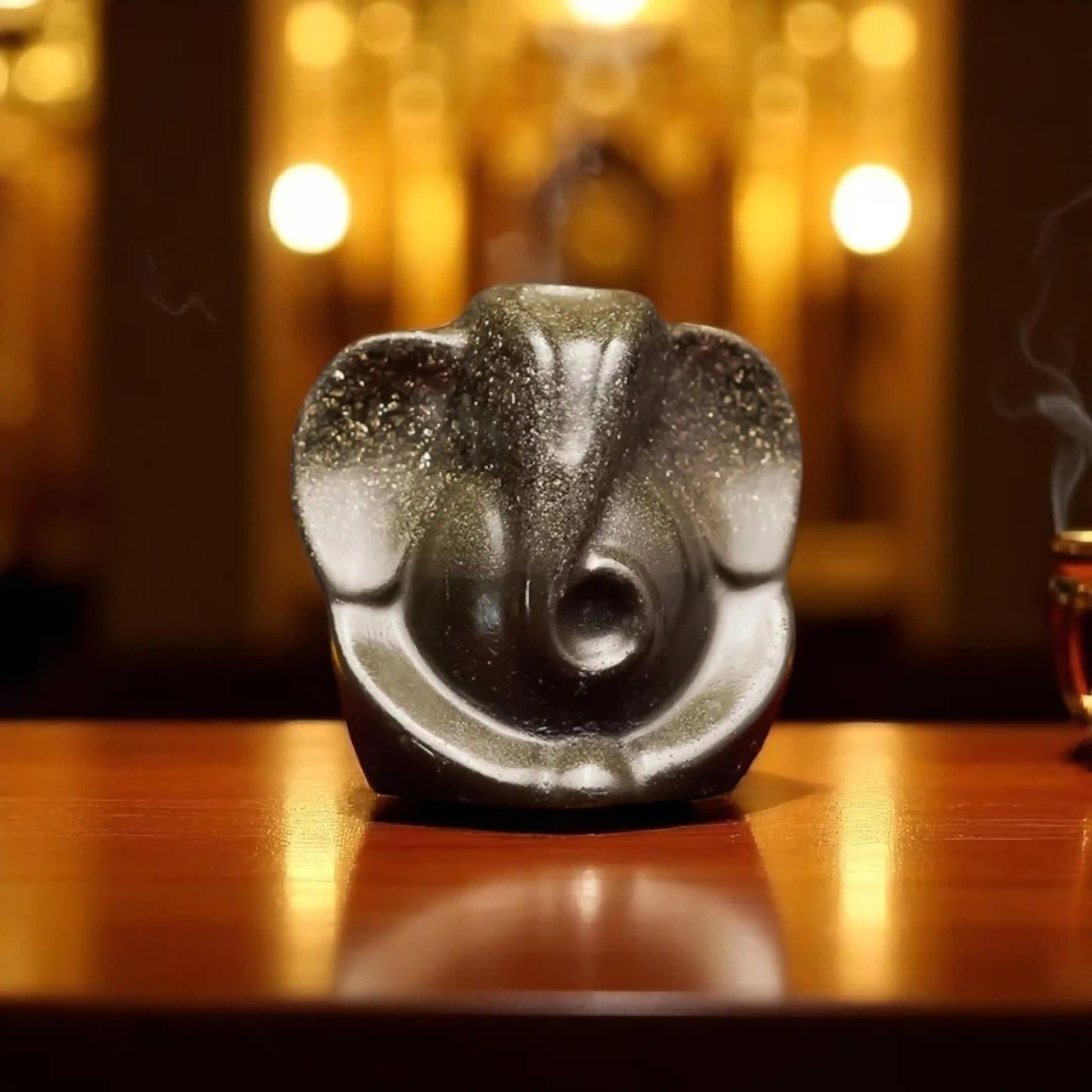 Ganesh Murti Idol - Pyrite