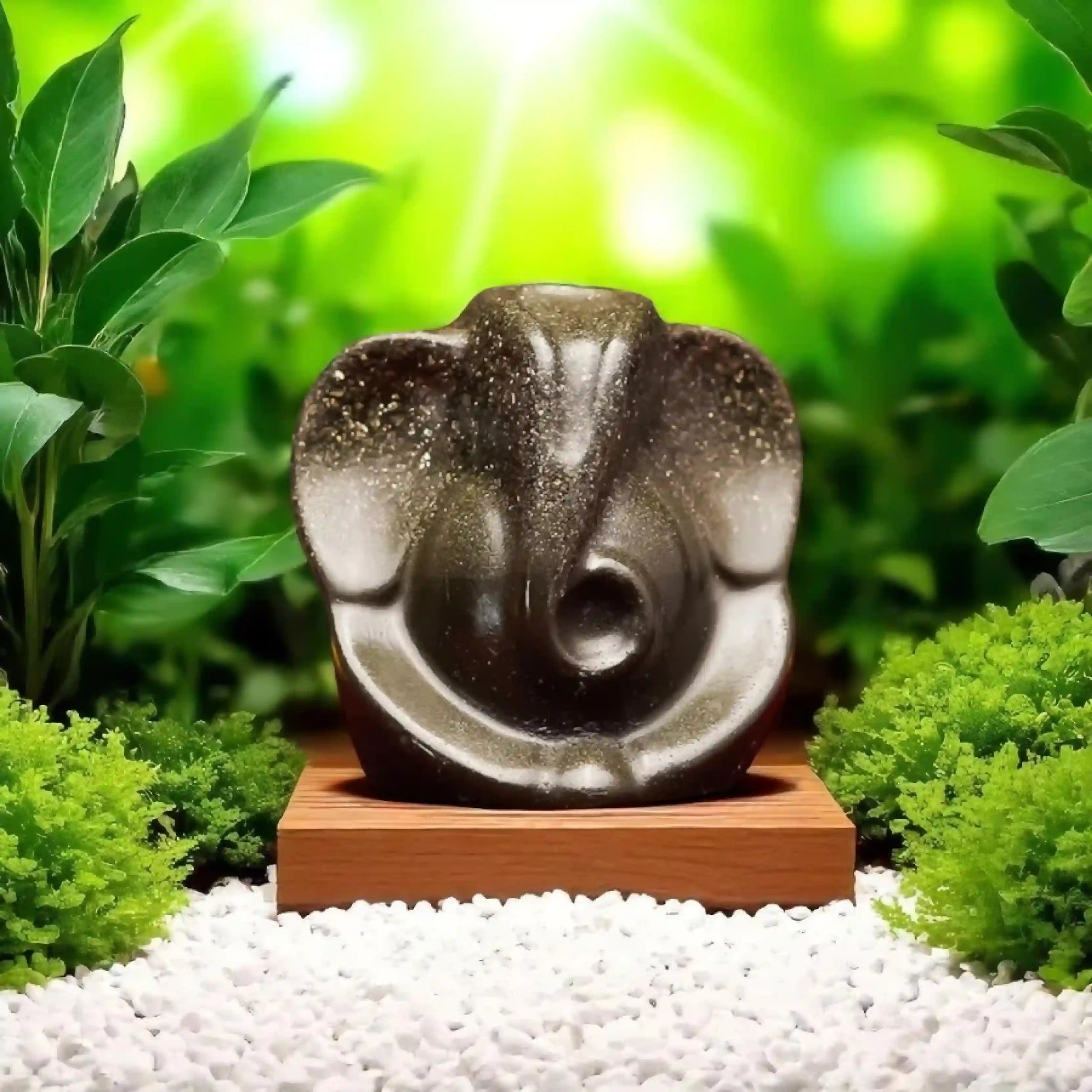 Ganesh Murti Idol - Pyrite