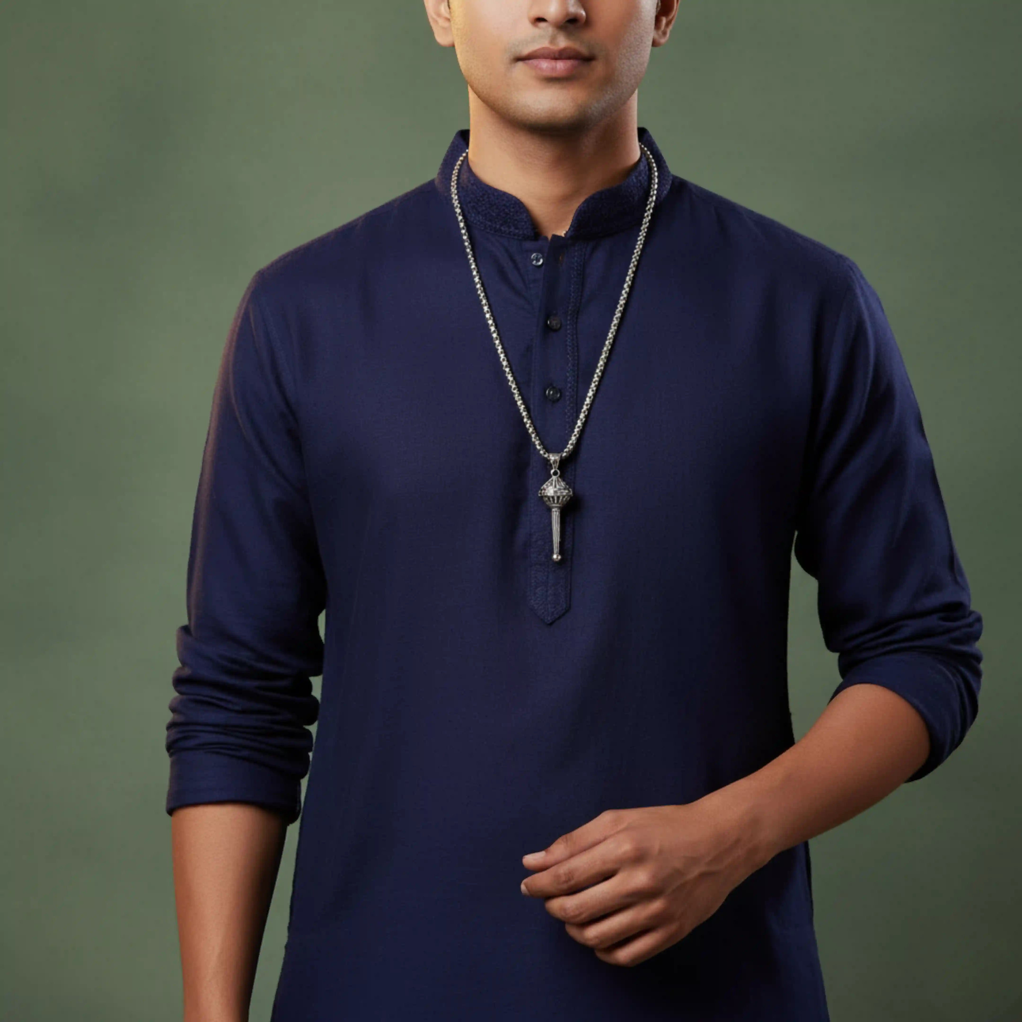 Hanuman Gada Locket Pendant with Chain