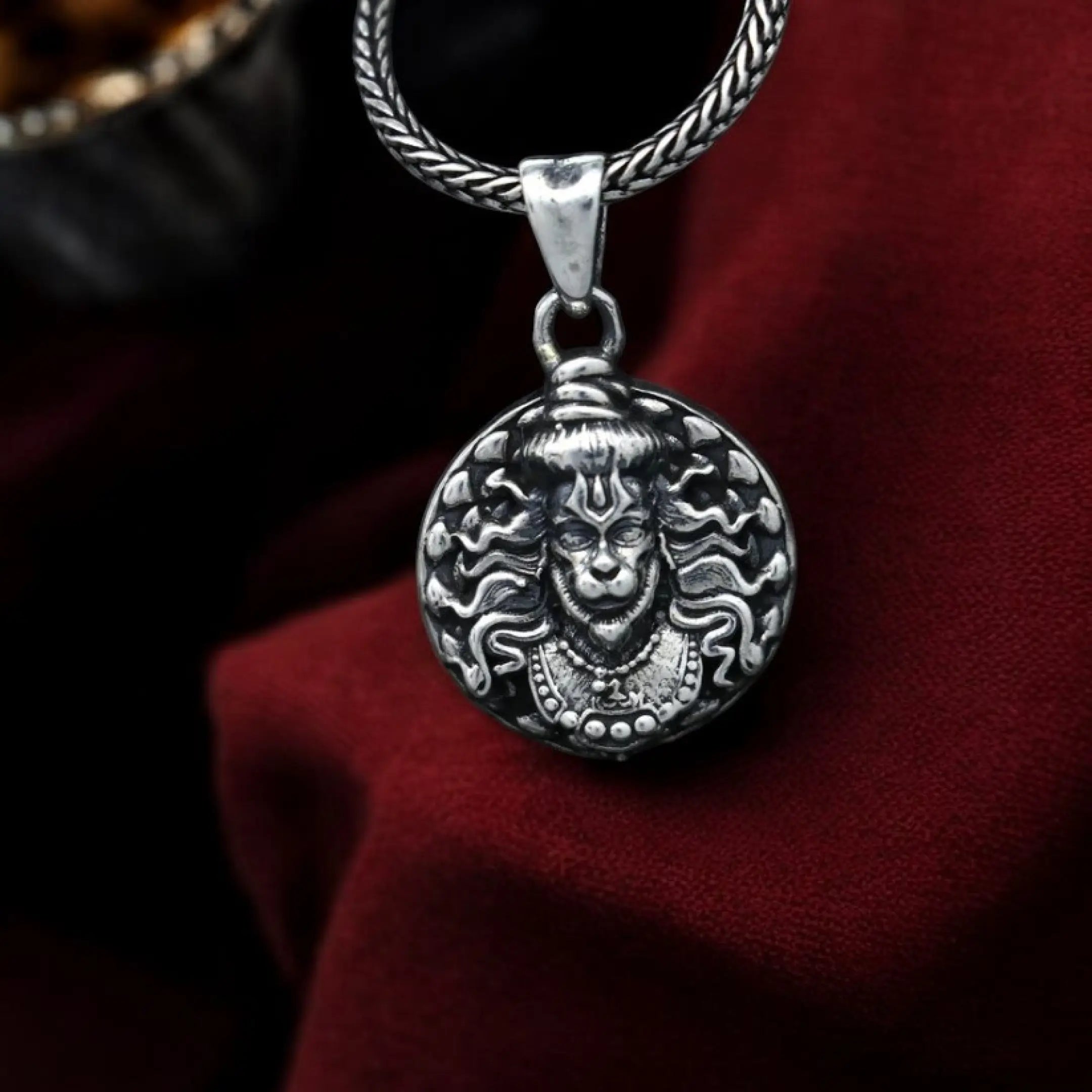 Hanuman Locket Pendant with Chain