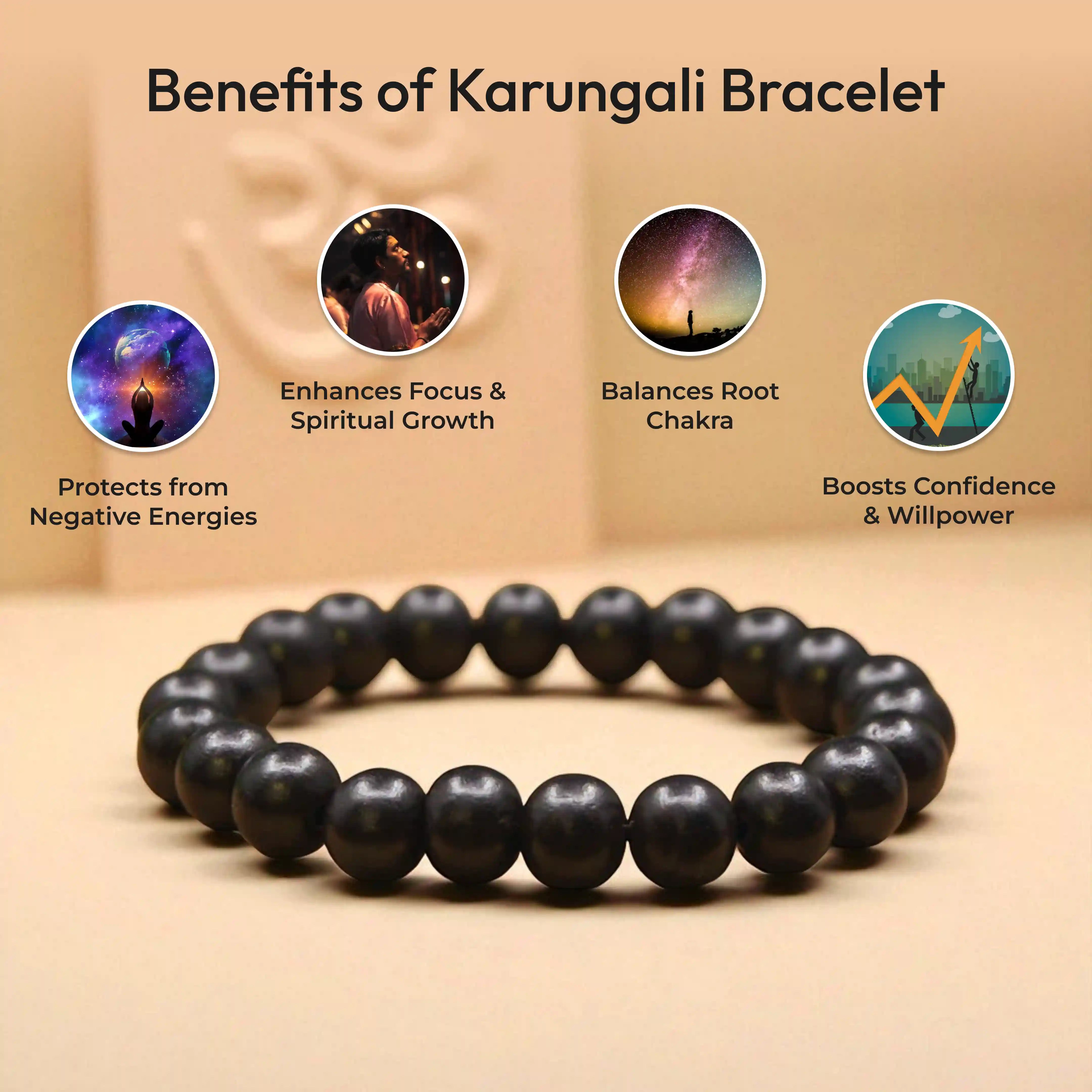 Ebony Wood Bracelet - Karungali