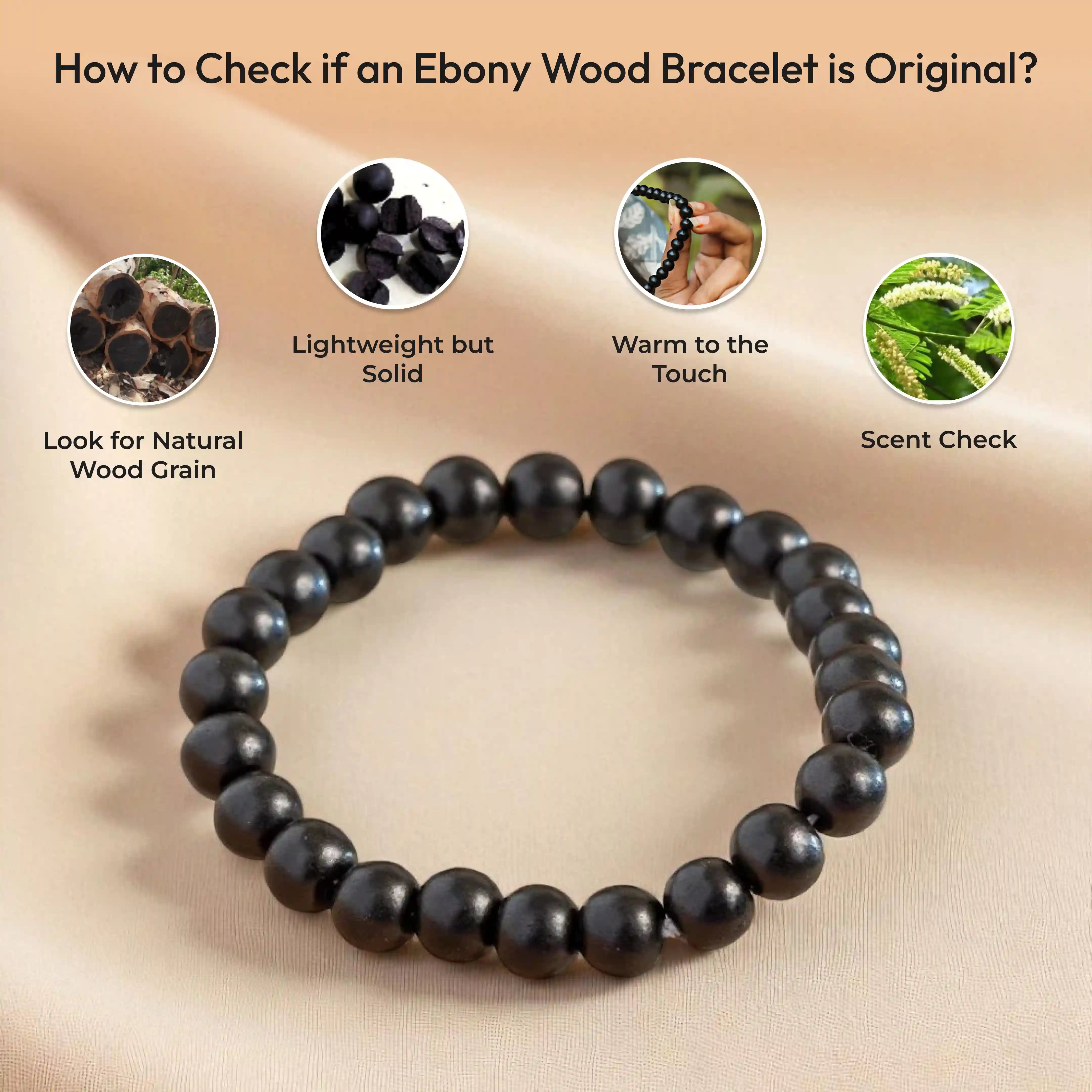 Ebony Wood Bracelet - Karungali