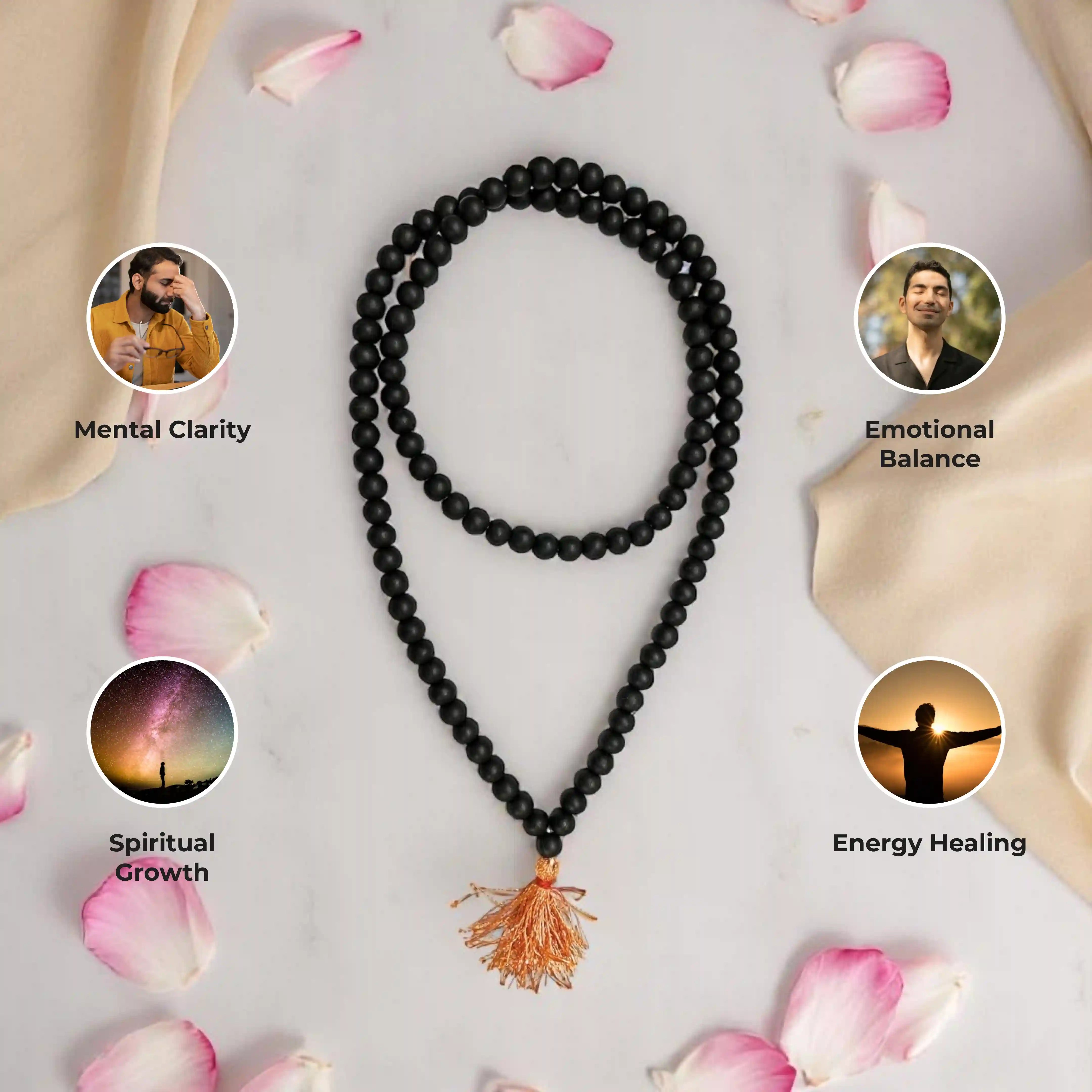 Karungali Malai - 108 Beads Ebony Wood Mala