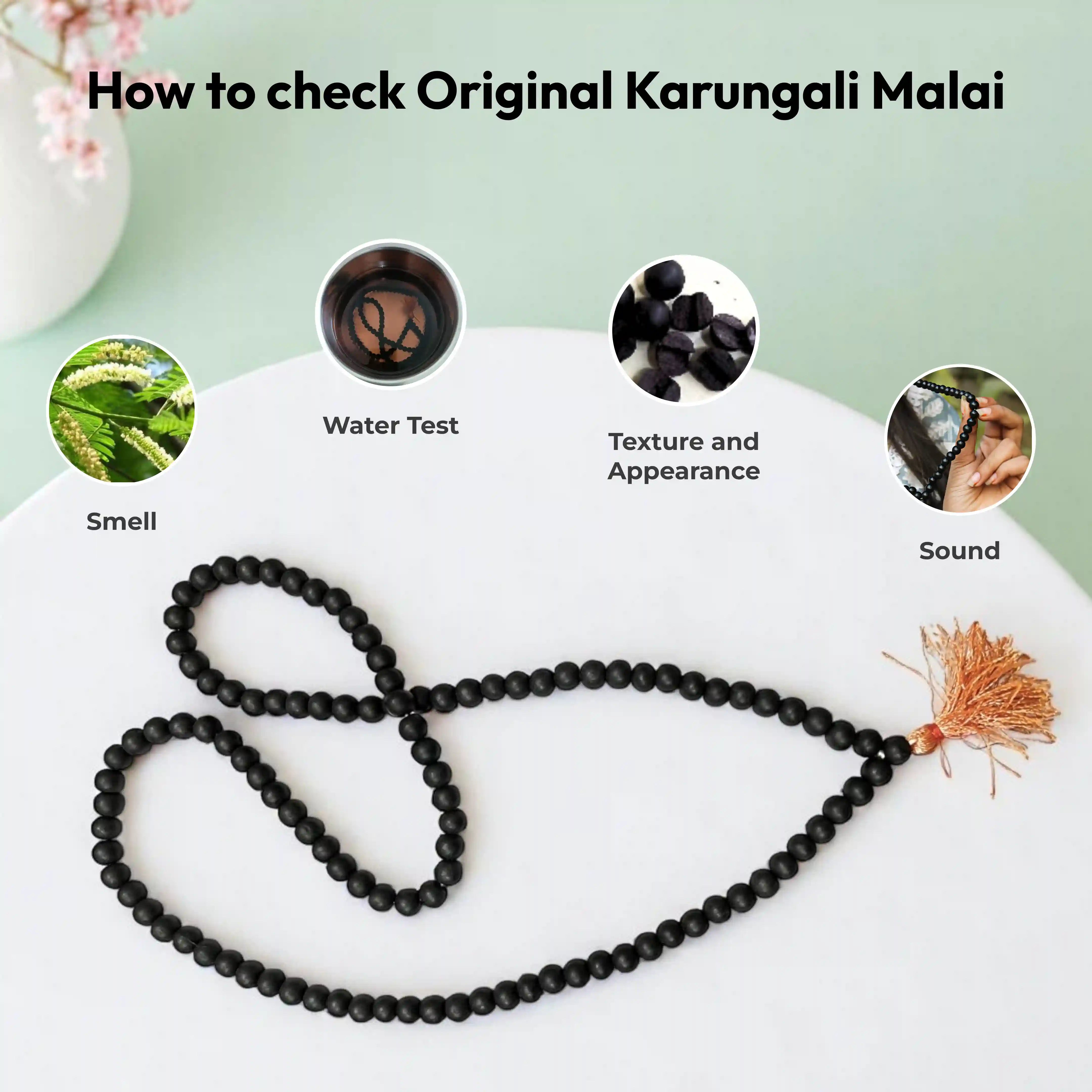 Karungali Malai - 108 Beads Ebony Wood Mala