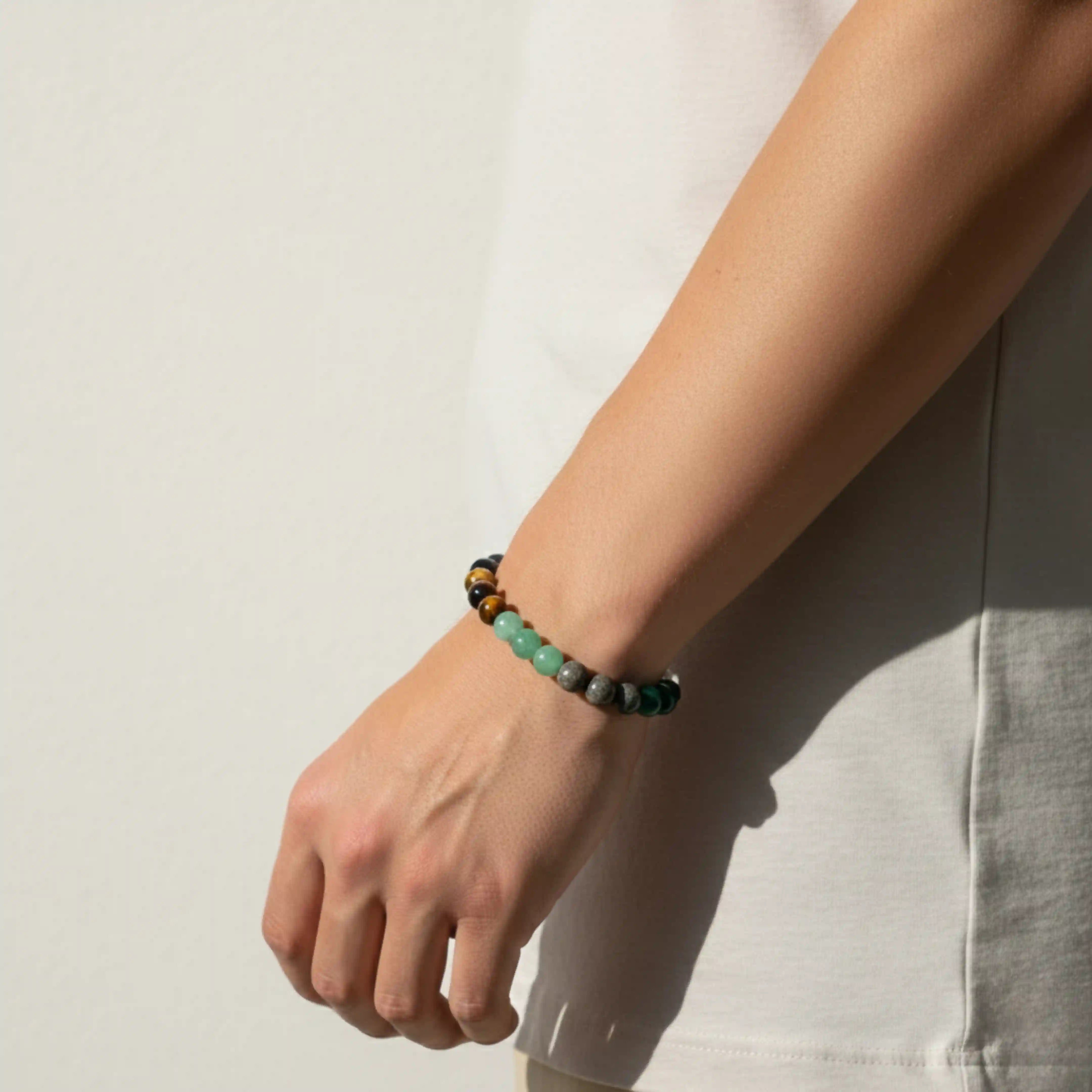 Money Magnet Bracelet - Amethyst, Jade, Pyrite, Green Aventurine, Citrine, Tiger Eye, Clear Quartz, Hematite