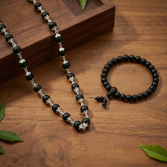 Karungali Divine Balance Combo - Karungali Mala + Bracelet