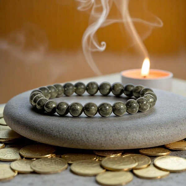 Natural Pyrite Stone Ring For Men Women Attracts Money Wealth And Abundance Prosperity Stunning