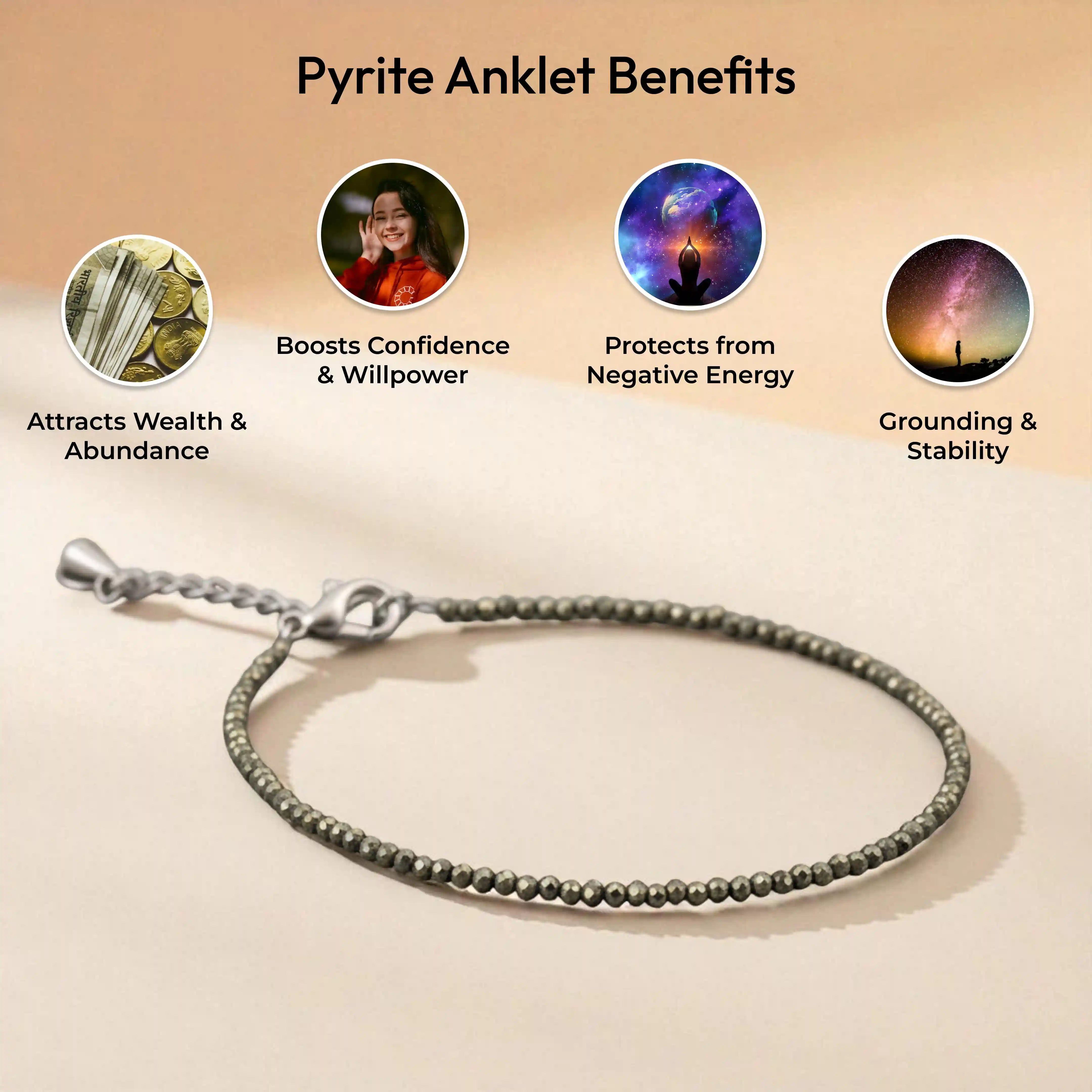 Pyrite Anklet