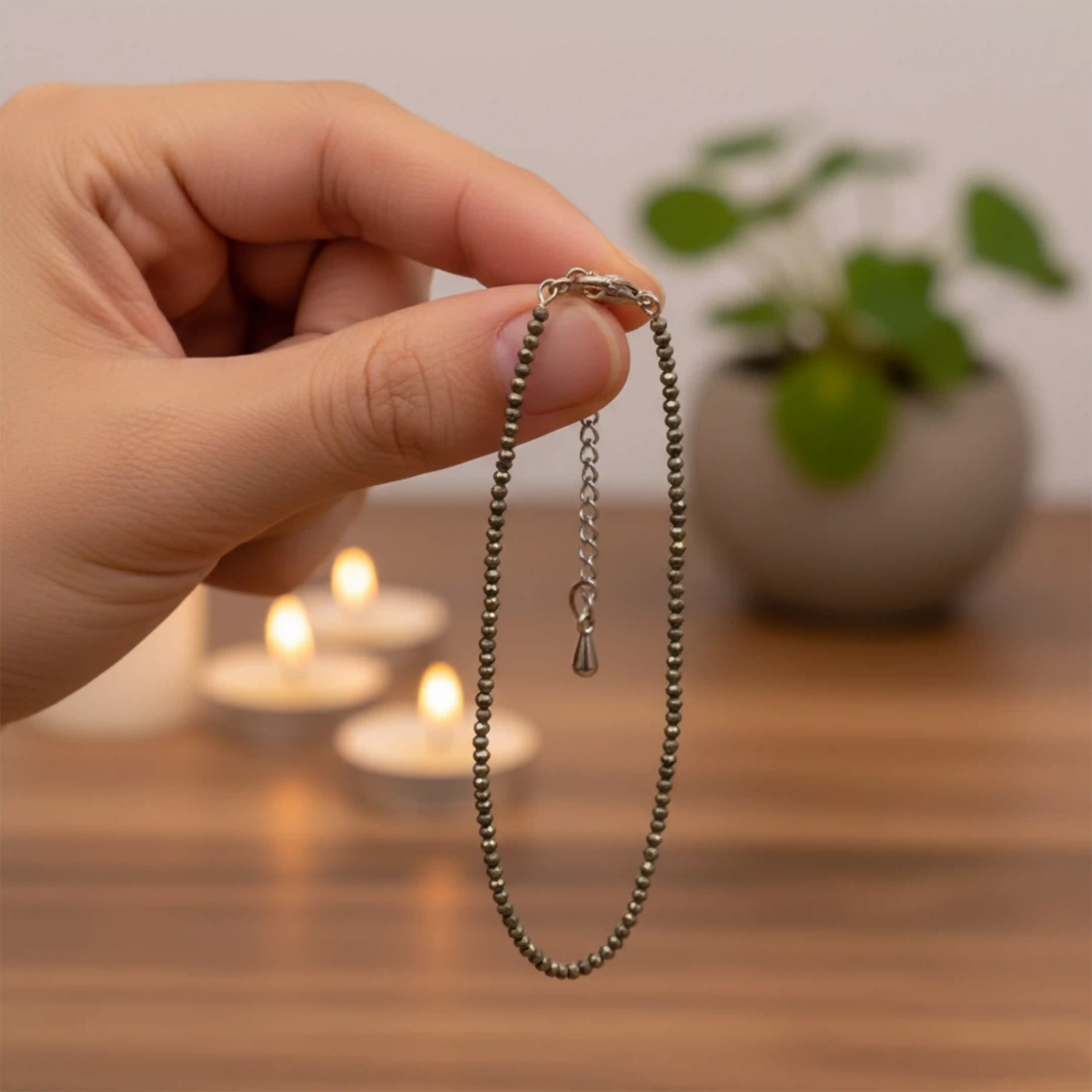 Pyrite Anklet