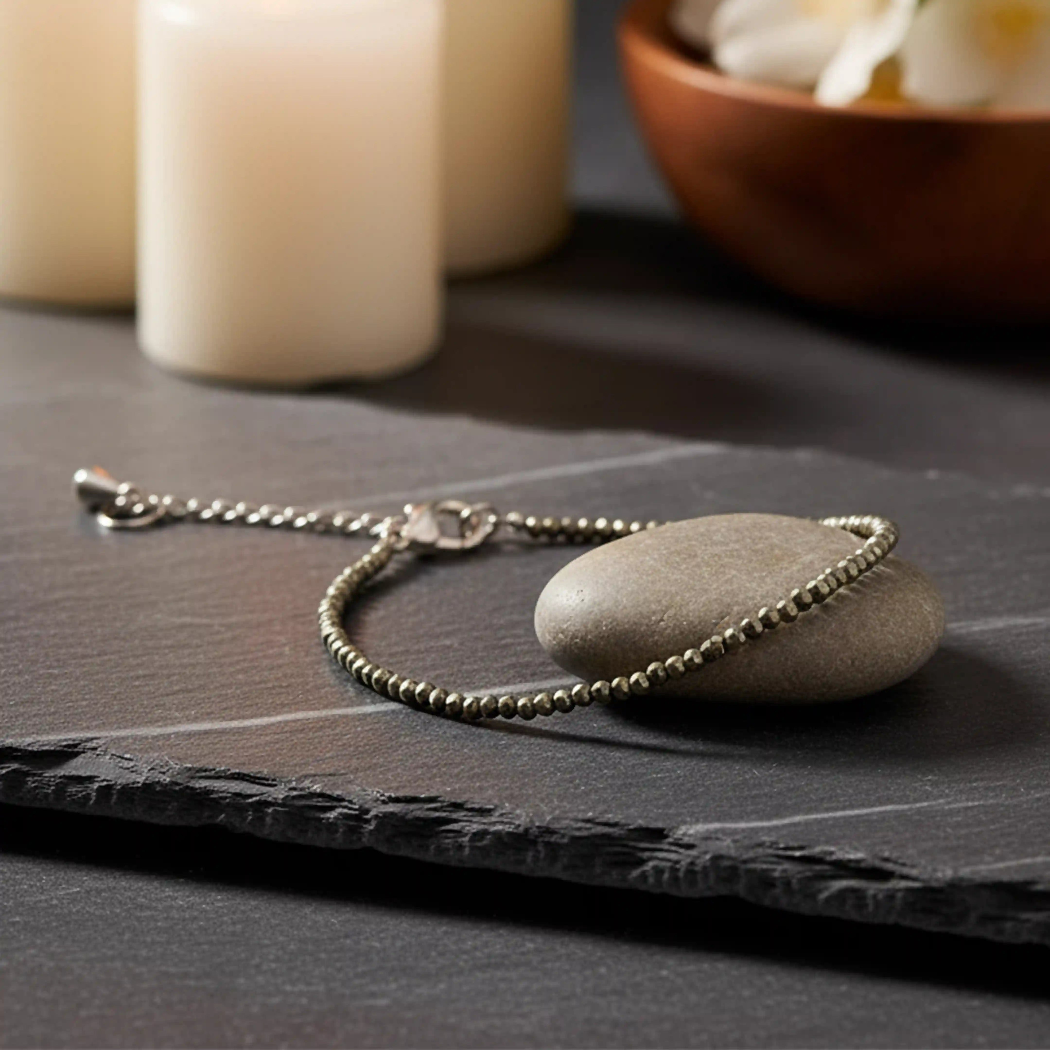 Pyrite Anklet
