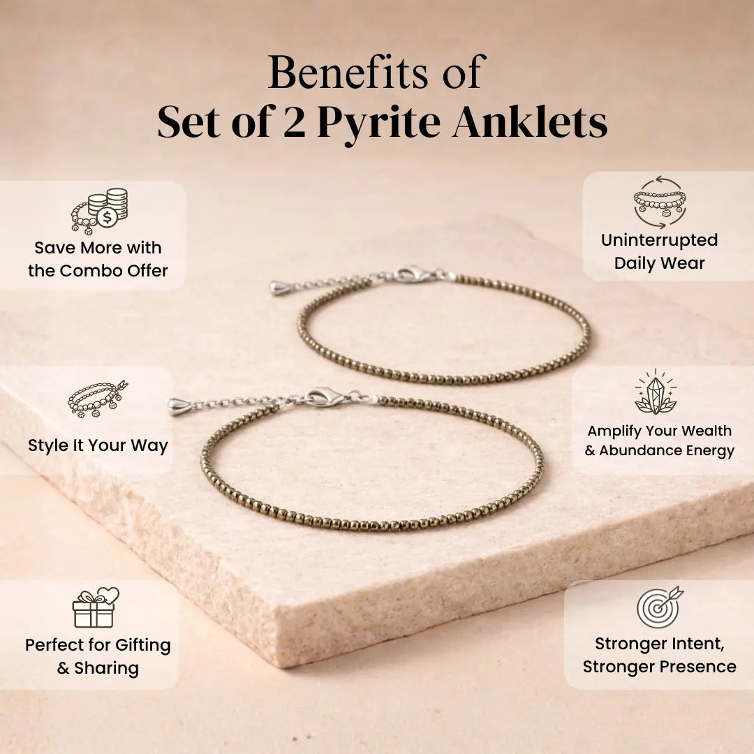 Pyrite Anklets - Set of 2 Anklets