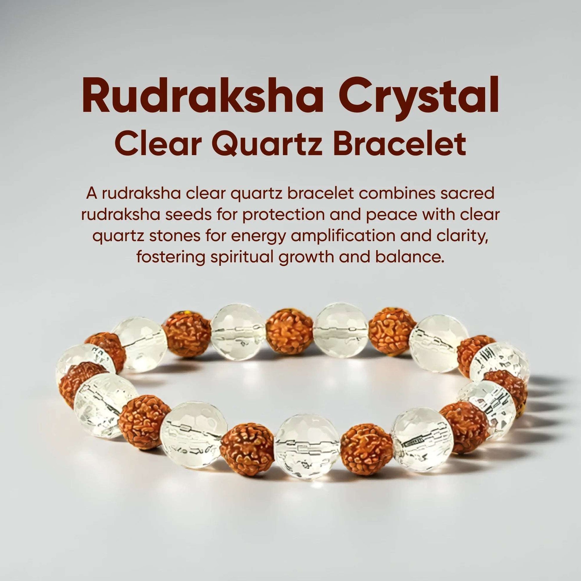 Rudraksha Crystal Bracelet