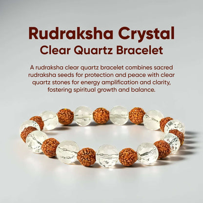 Rudraksha Crystal Bracelet