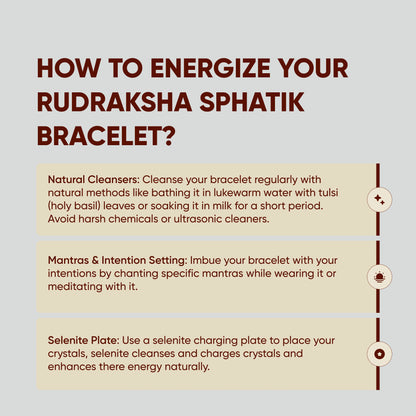 Rudraksha Crystal Bracelet Astromudra