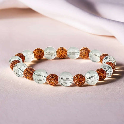 Rudraksha Crystal Bracelet