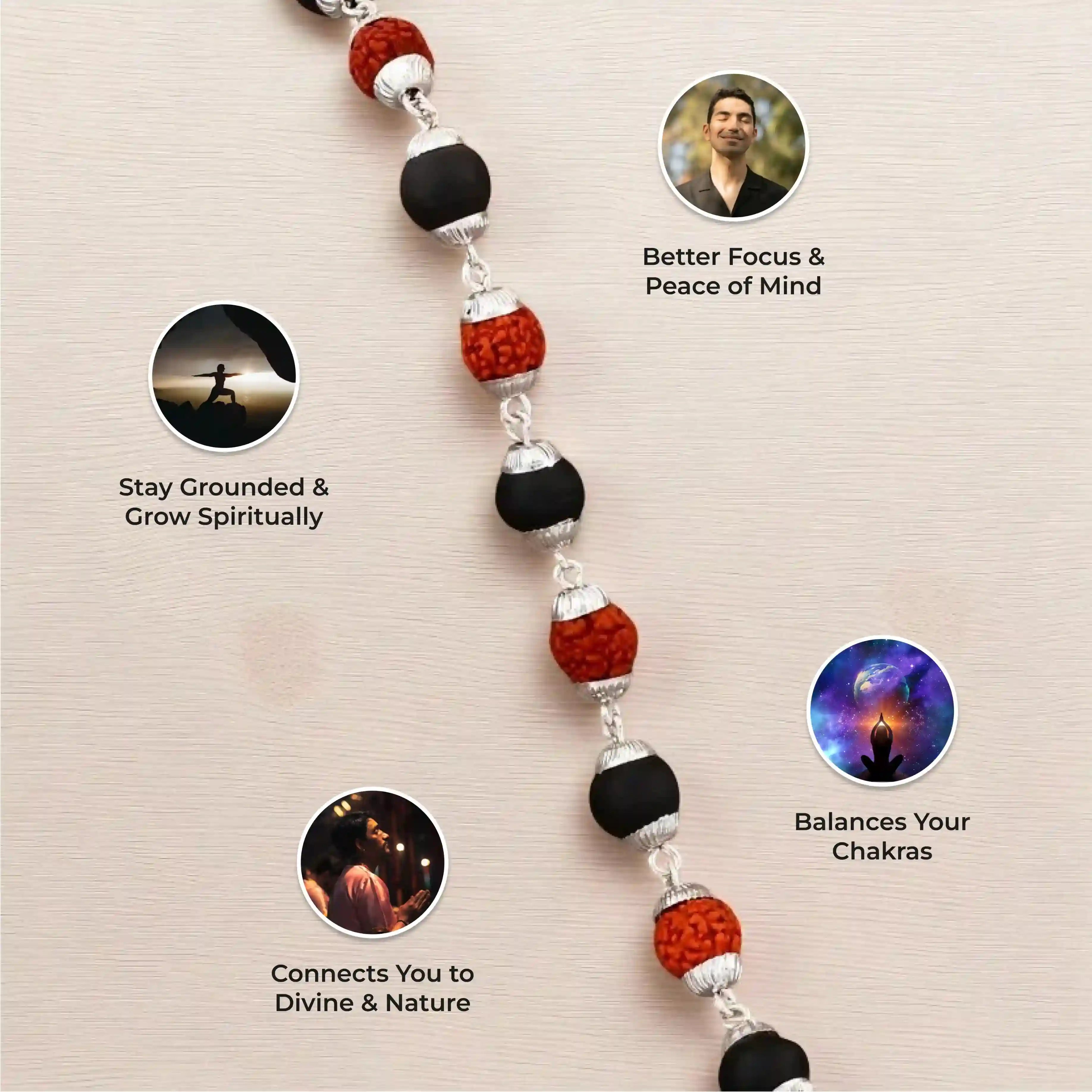Karungali Rudraksha Bracelet