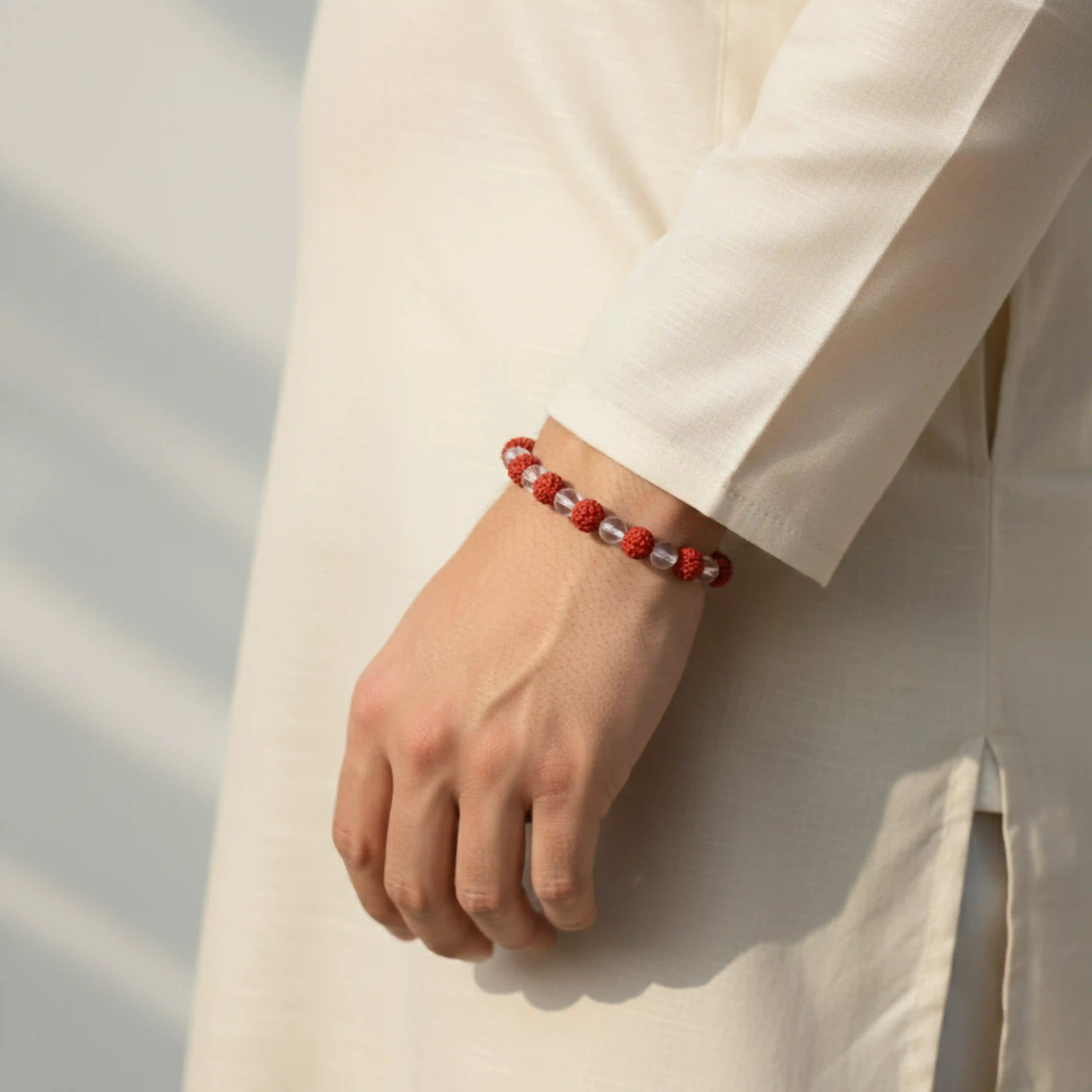 Rudraksha Crystal Bracelet