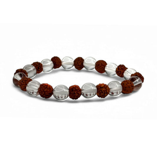 Rudraksha Crystal Bracelet