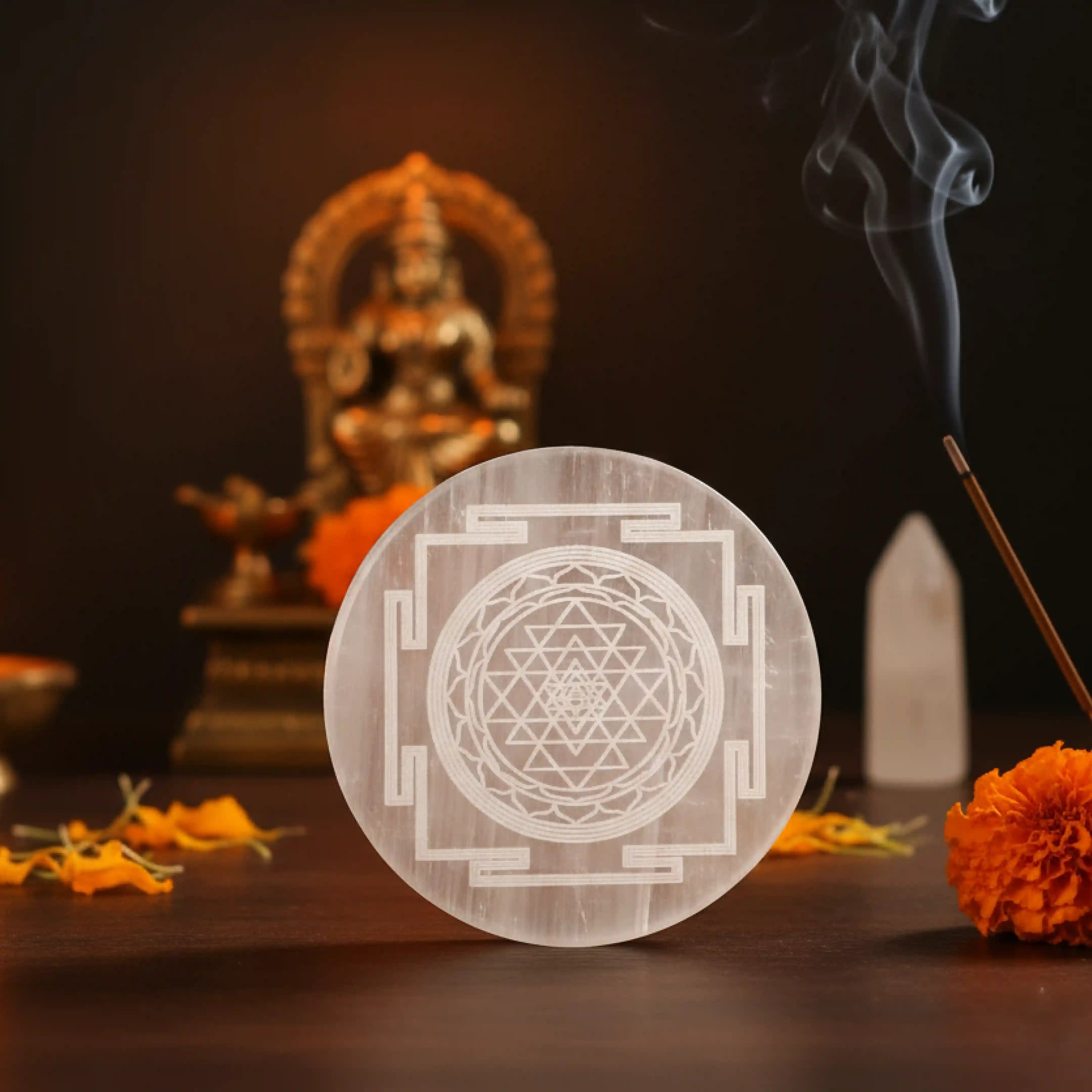 Selenite Crystal Charging Plate
