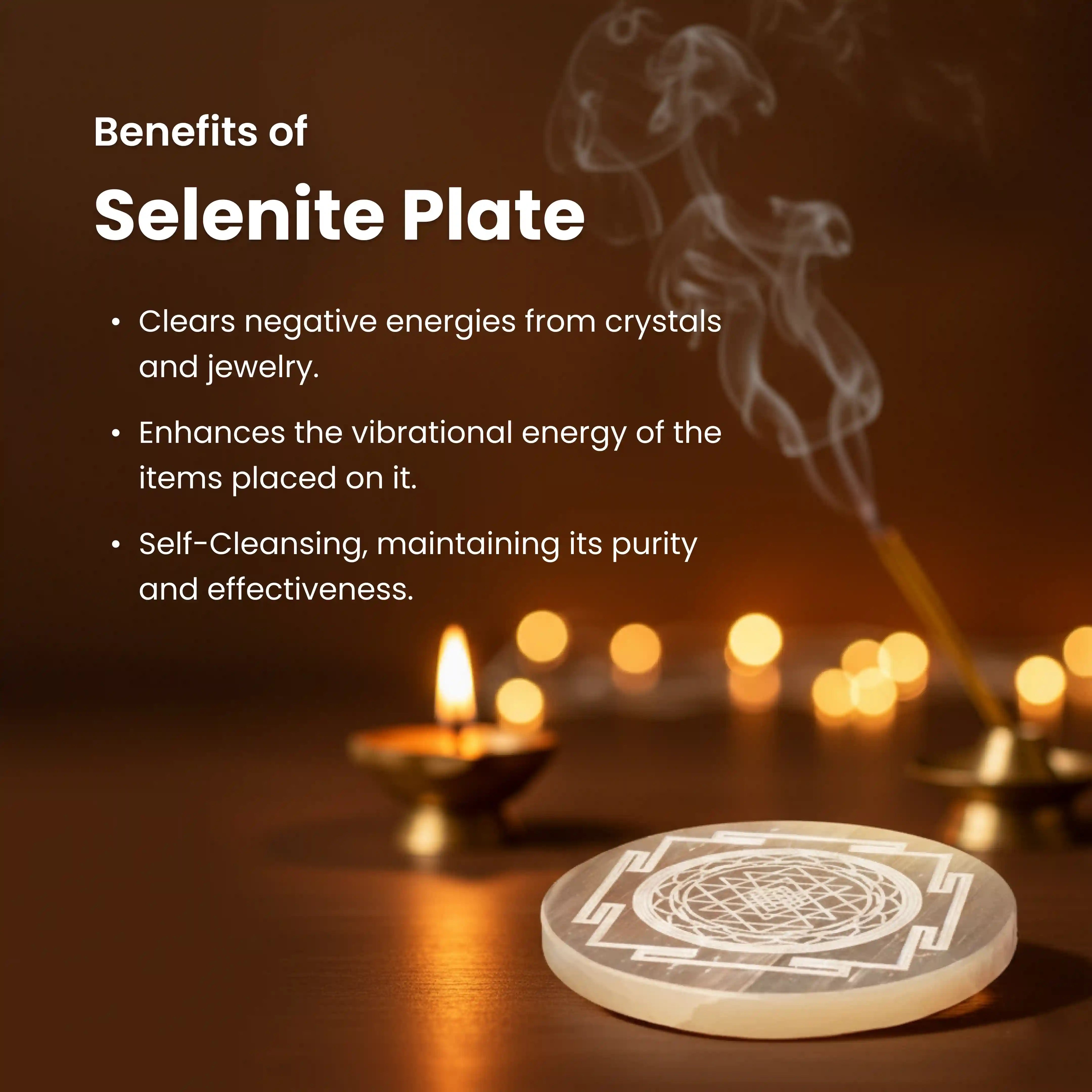 Selenite Crystal Charging Plate