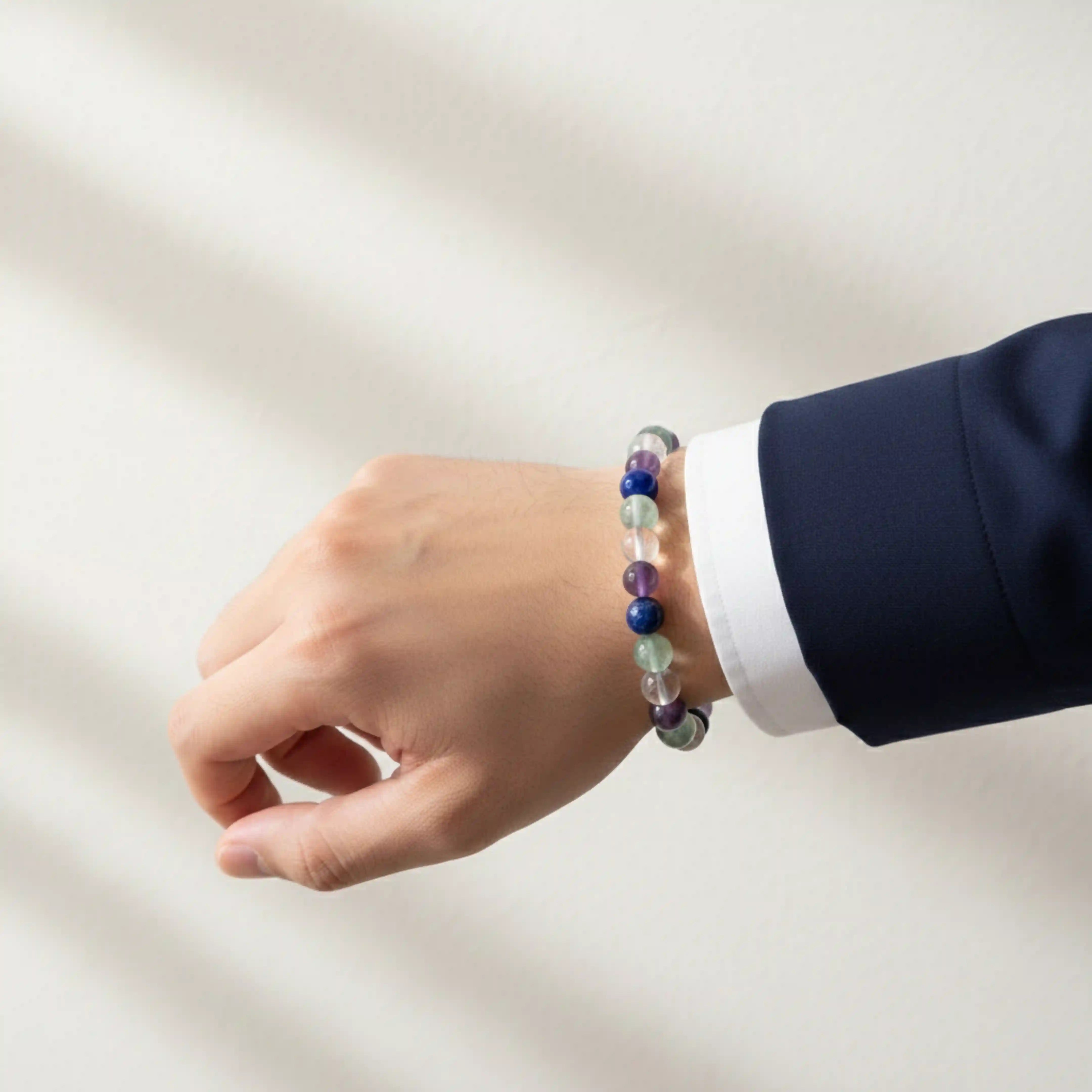 Bracelet for Students - Fluorite, Sodalite, Amethyst & Clear Quartz