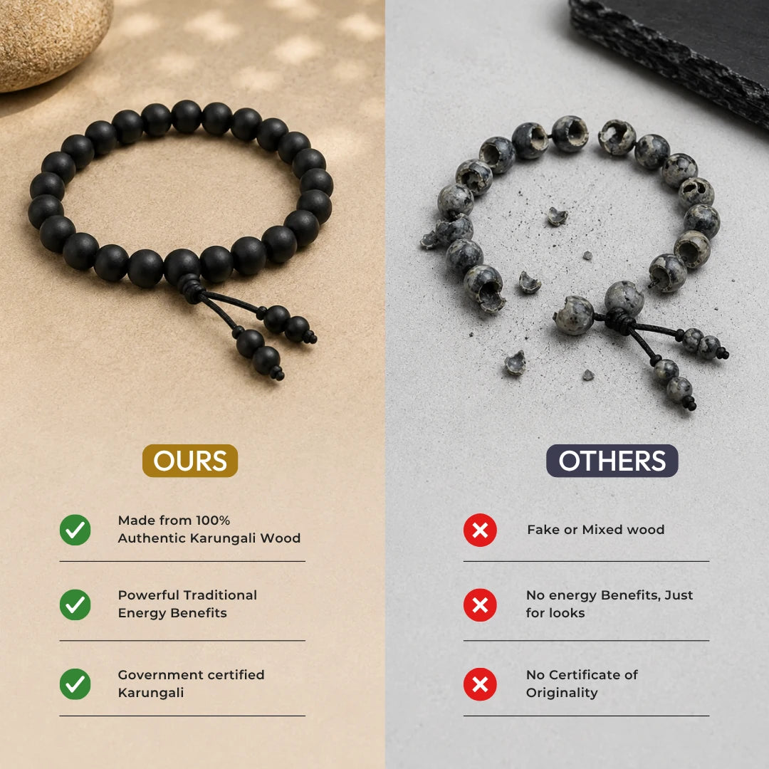 Ebony Wood Bracelet - Karungali