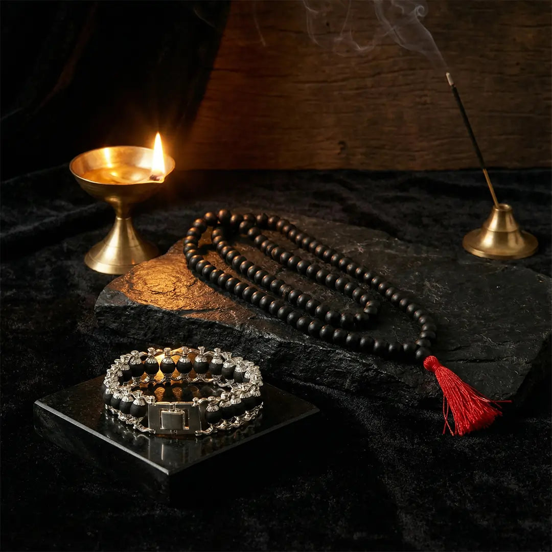 Karungali Siddhi Mala Bracelet Combo