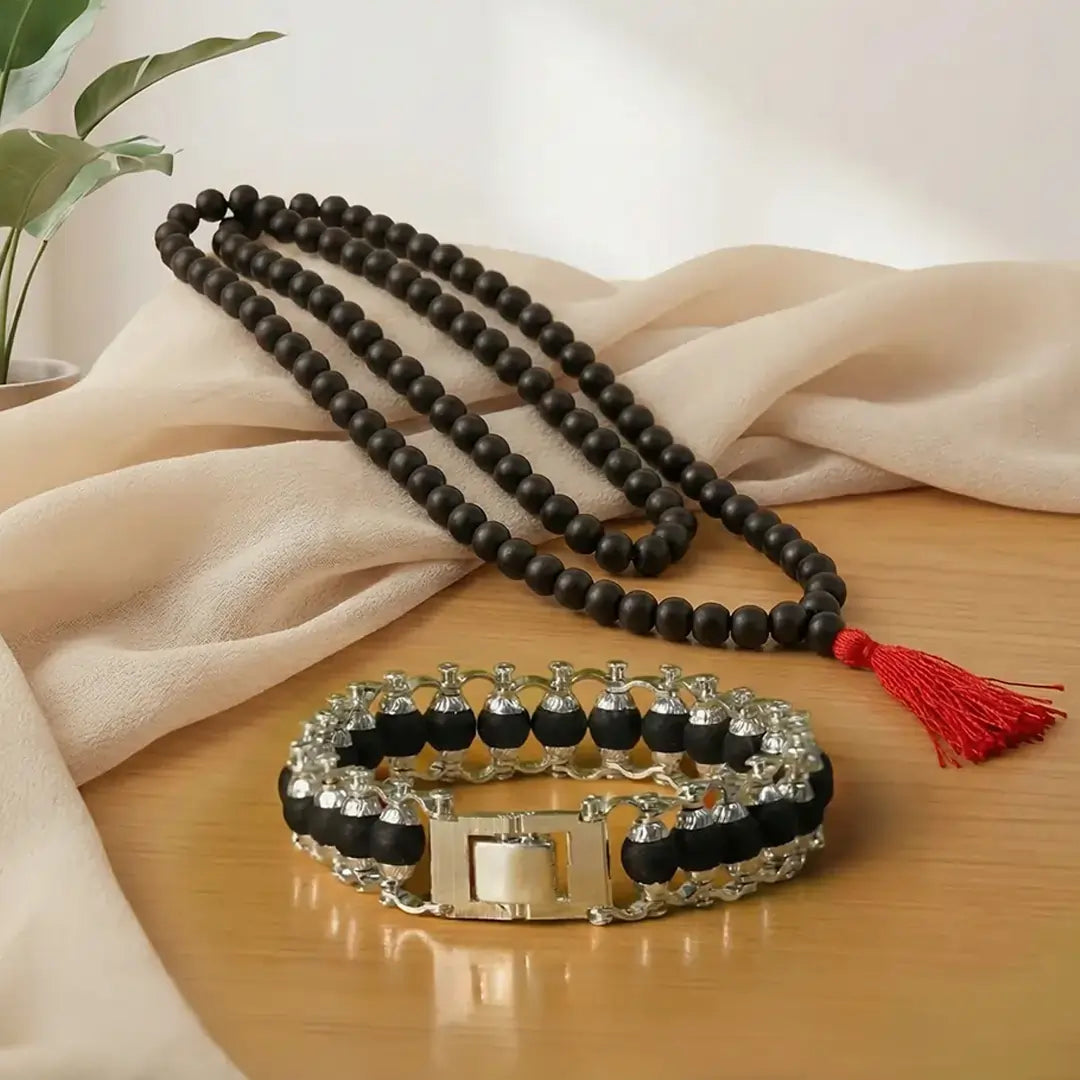 Karungali Siddhi Mala Bracelet Combo
