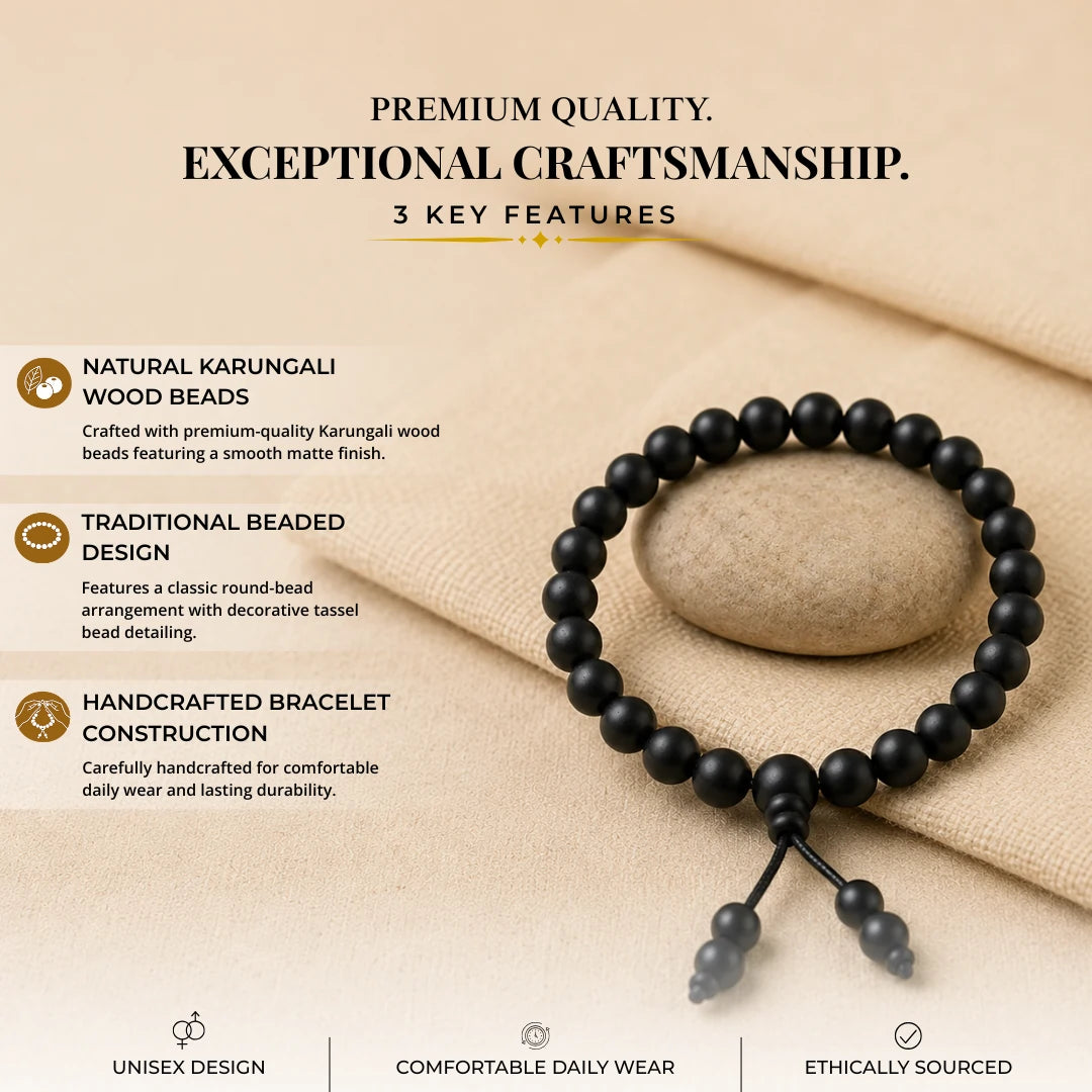 Ebony Wood Bracelet - Karungali