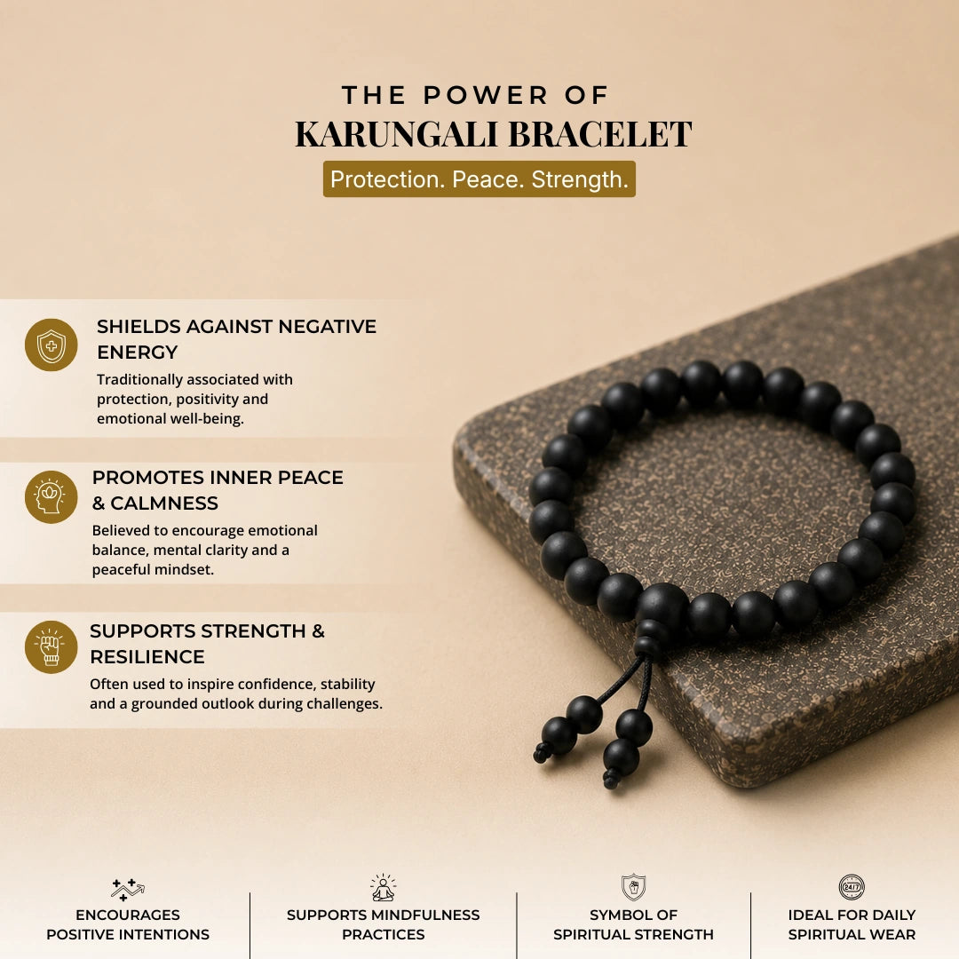 Ebony Wood Bracelet - Karungali