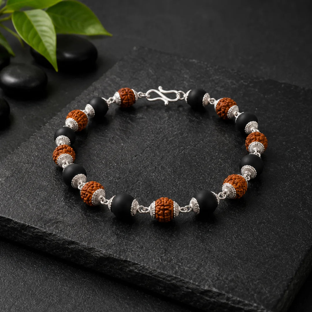 Karungali Rudraksha Bracelet
