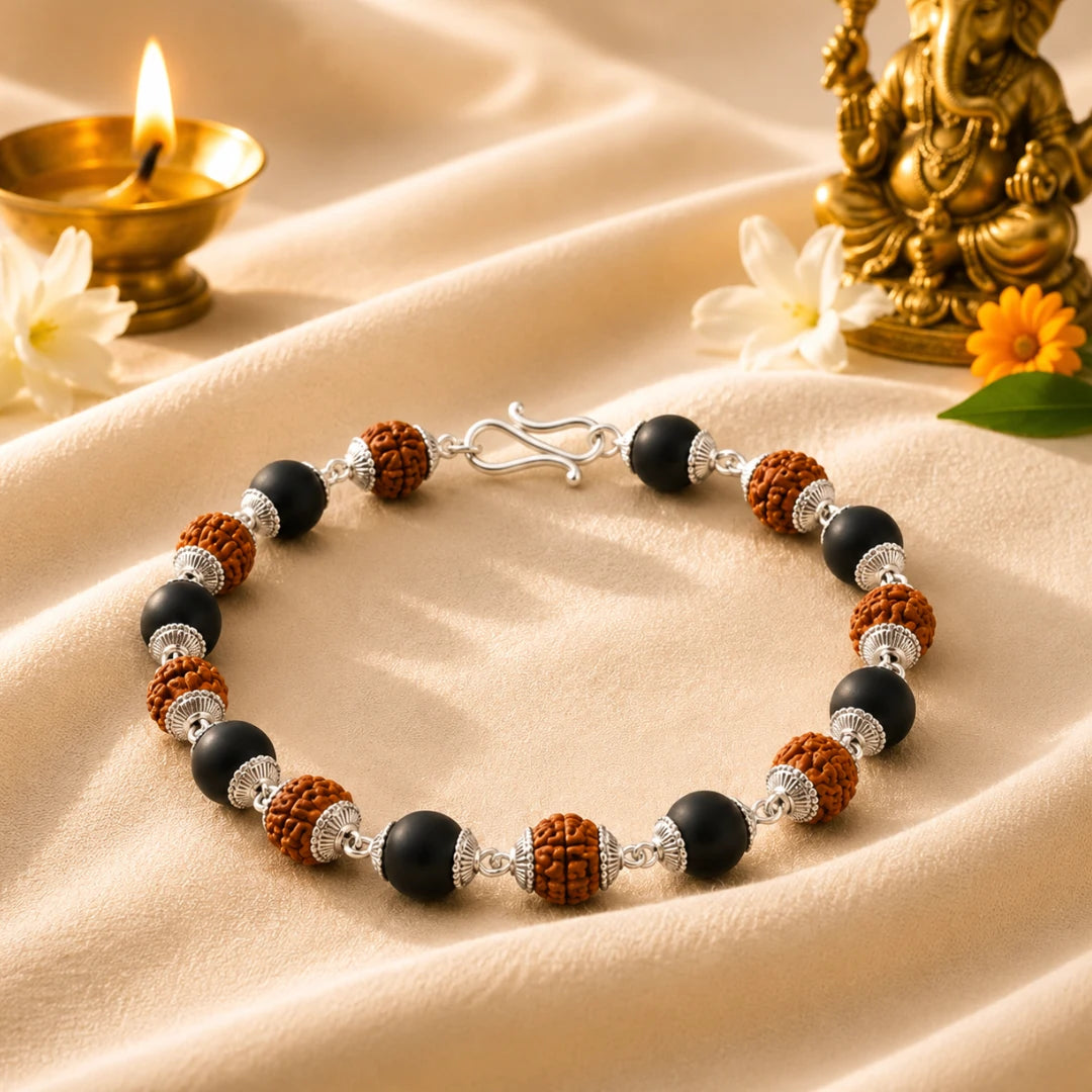 Karungali Rudraksha Bracelet