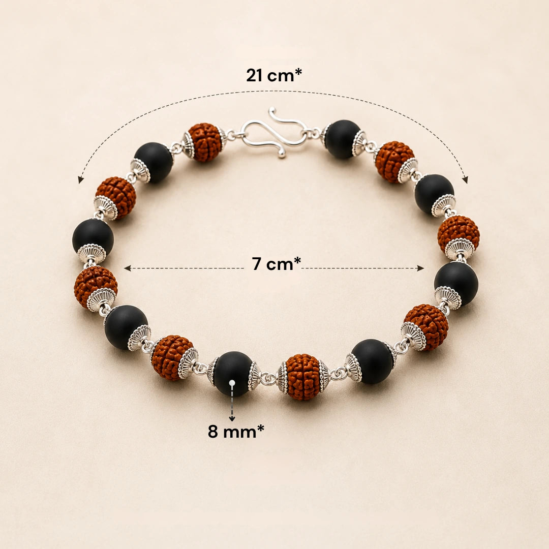 Karungali Rudraksha Bracelet