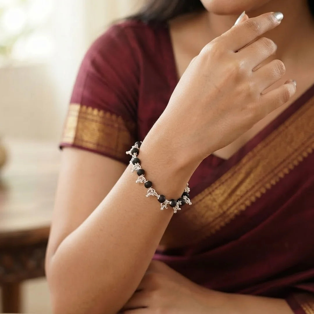 Karungali Ghungroo Bracelet For Women